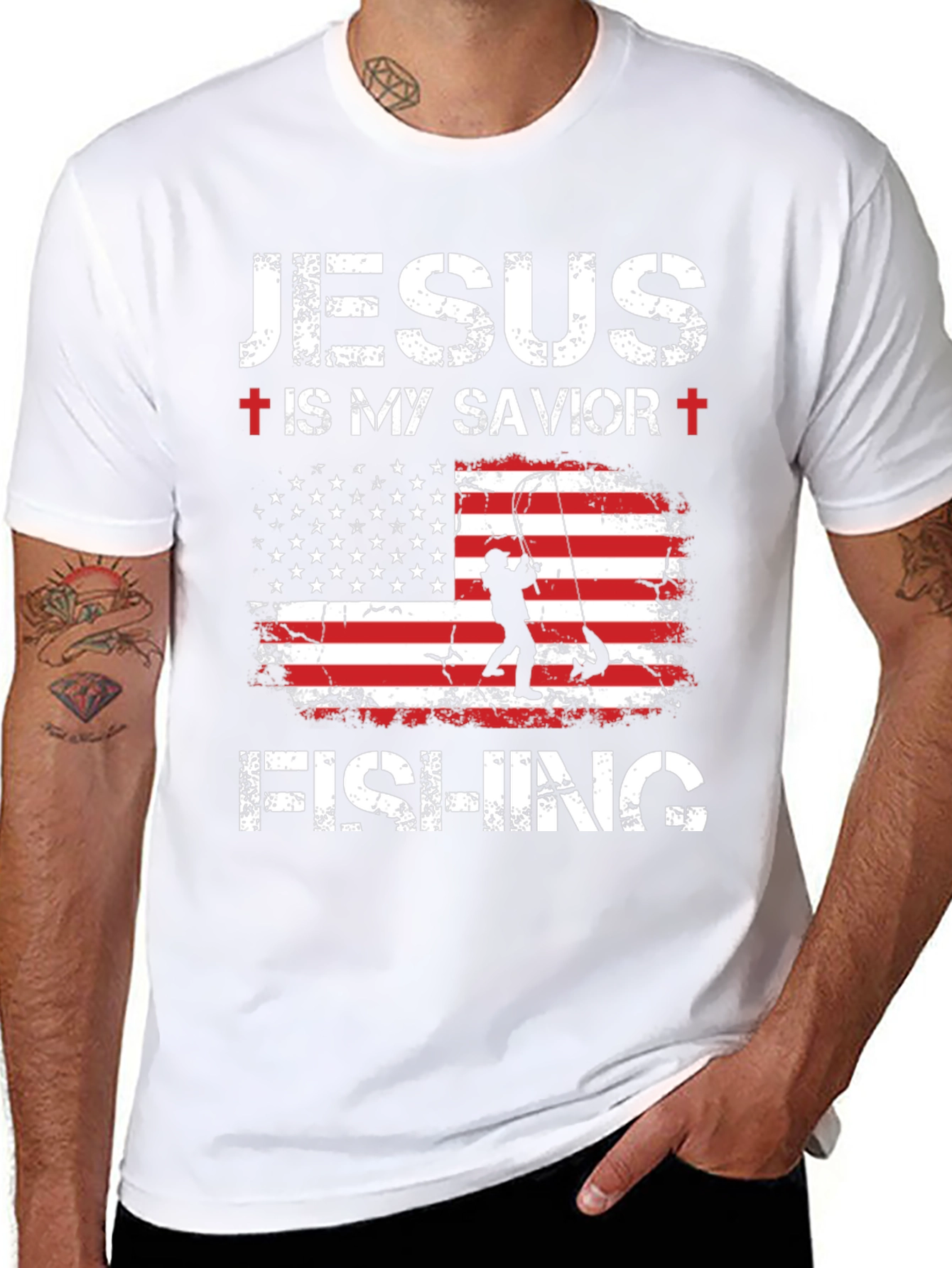 Jesus is My Savior Fishing T-Shirt