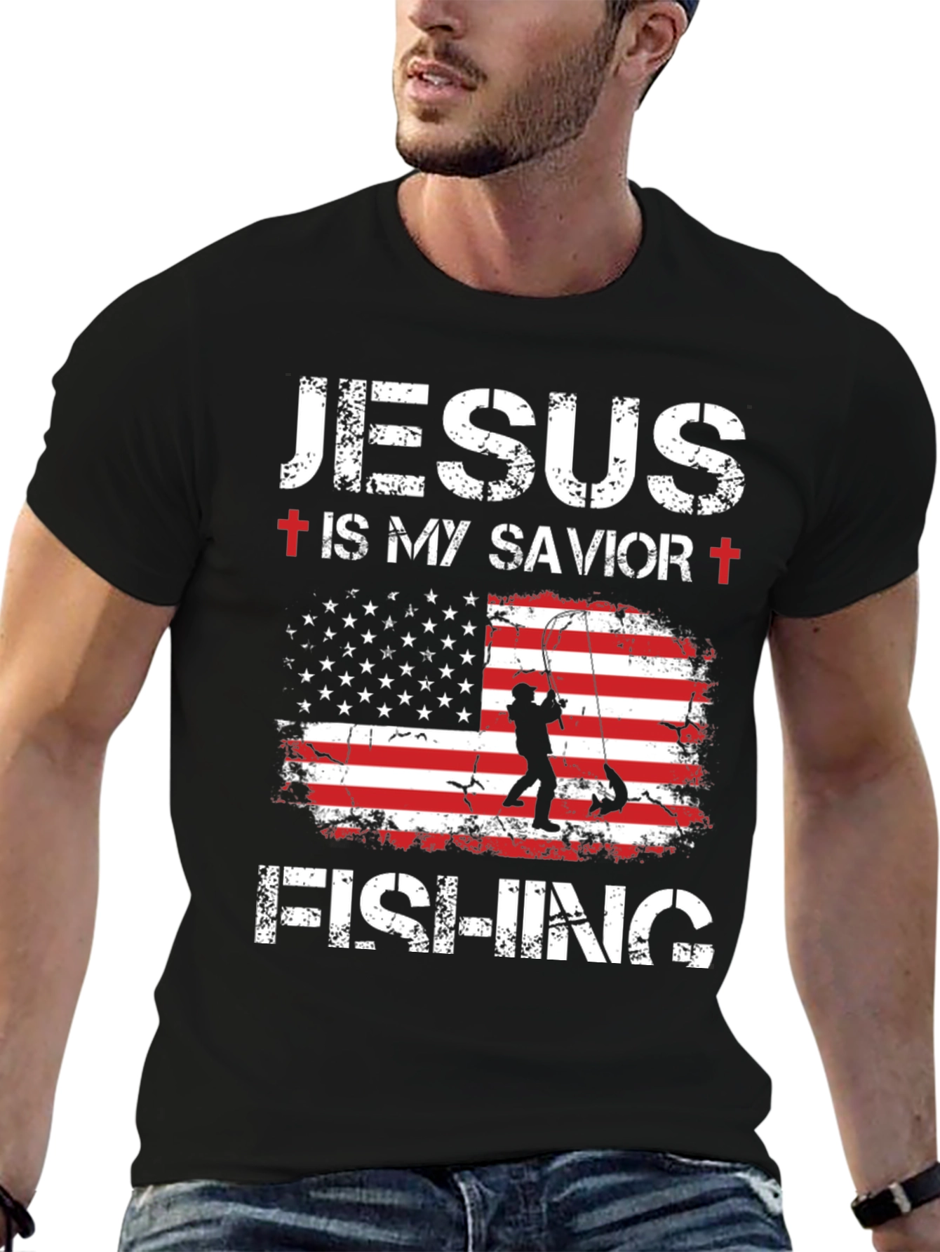 Jesus is My Savior Fishing T-Shirt