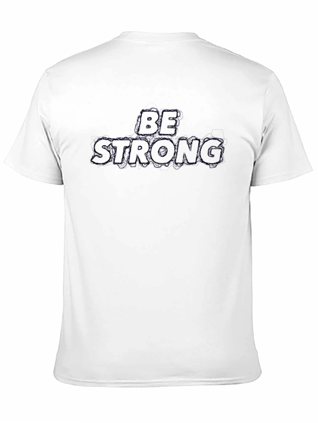 Be Strong Black Graphic T-Shirt