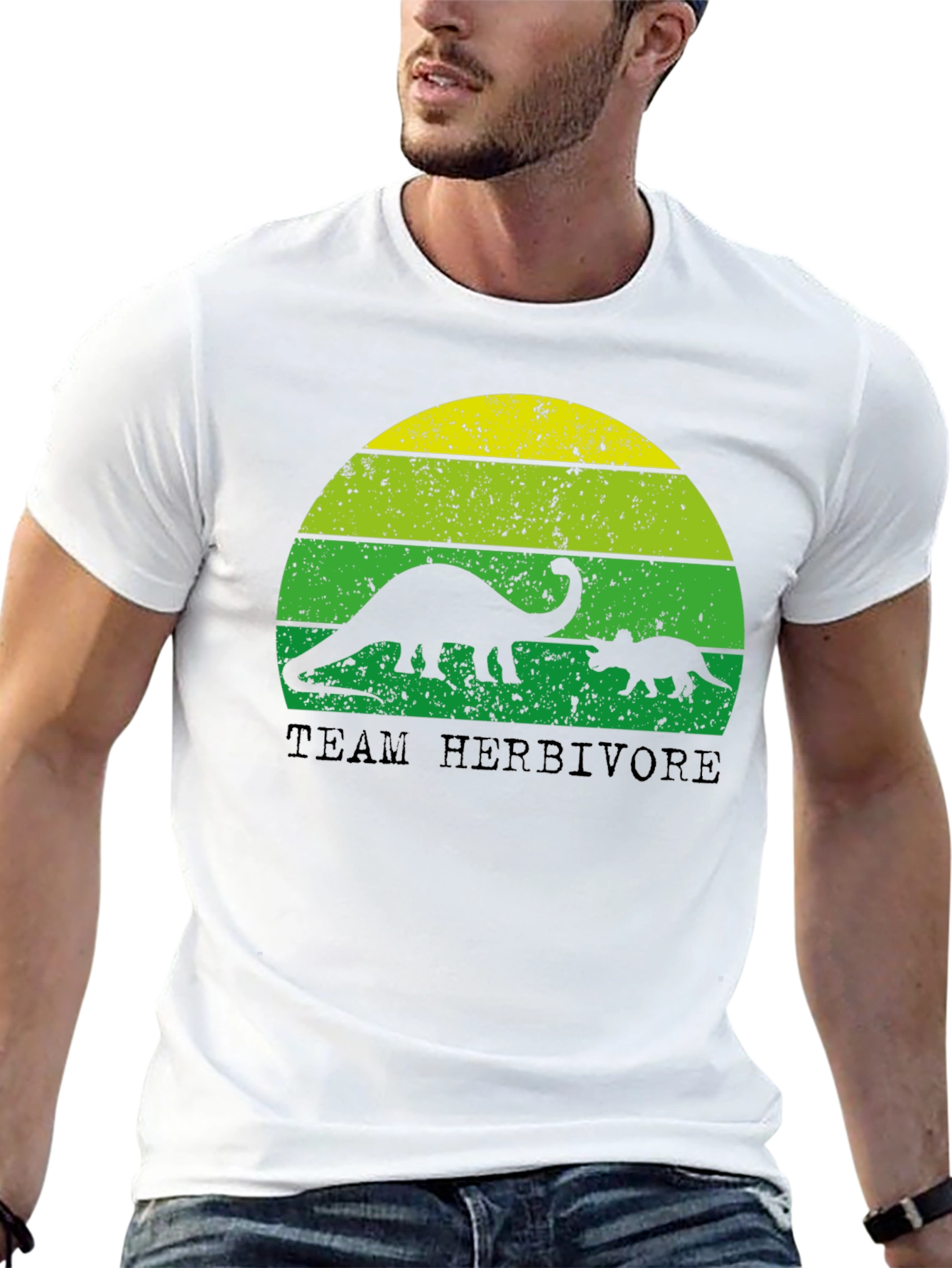 Team Herbivore Dinosaur Graphic T-Shirt