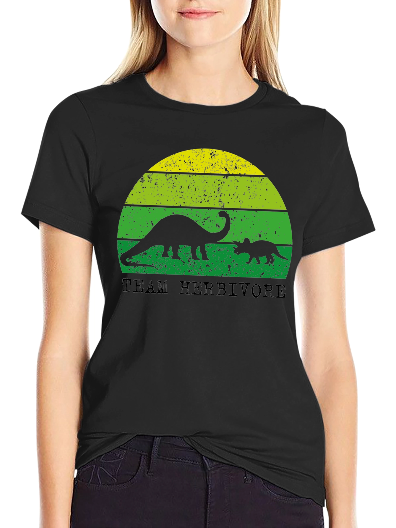 Team Herbivore Dinosaur Graphic T-Shirt