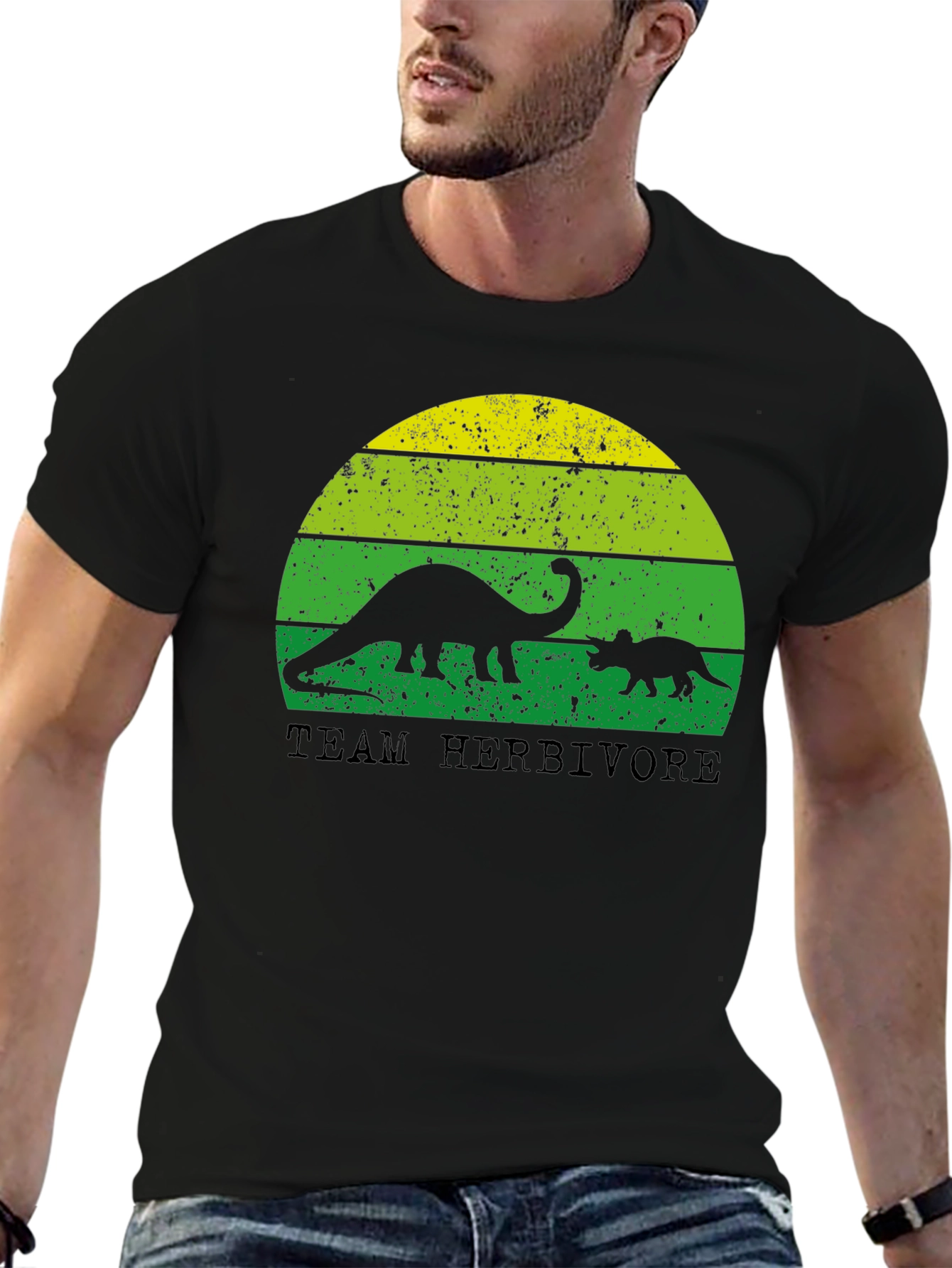 Team Herbivore Dinosaur Graphic T-Shirt