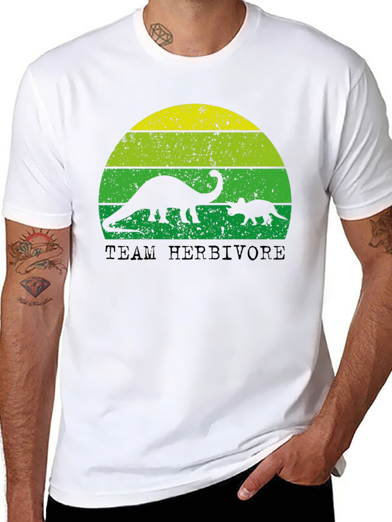 Team Herbivore Dinosaur Graphic T-Shirt