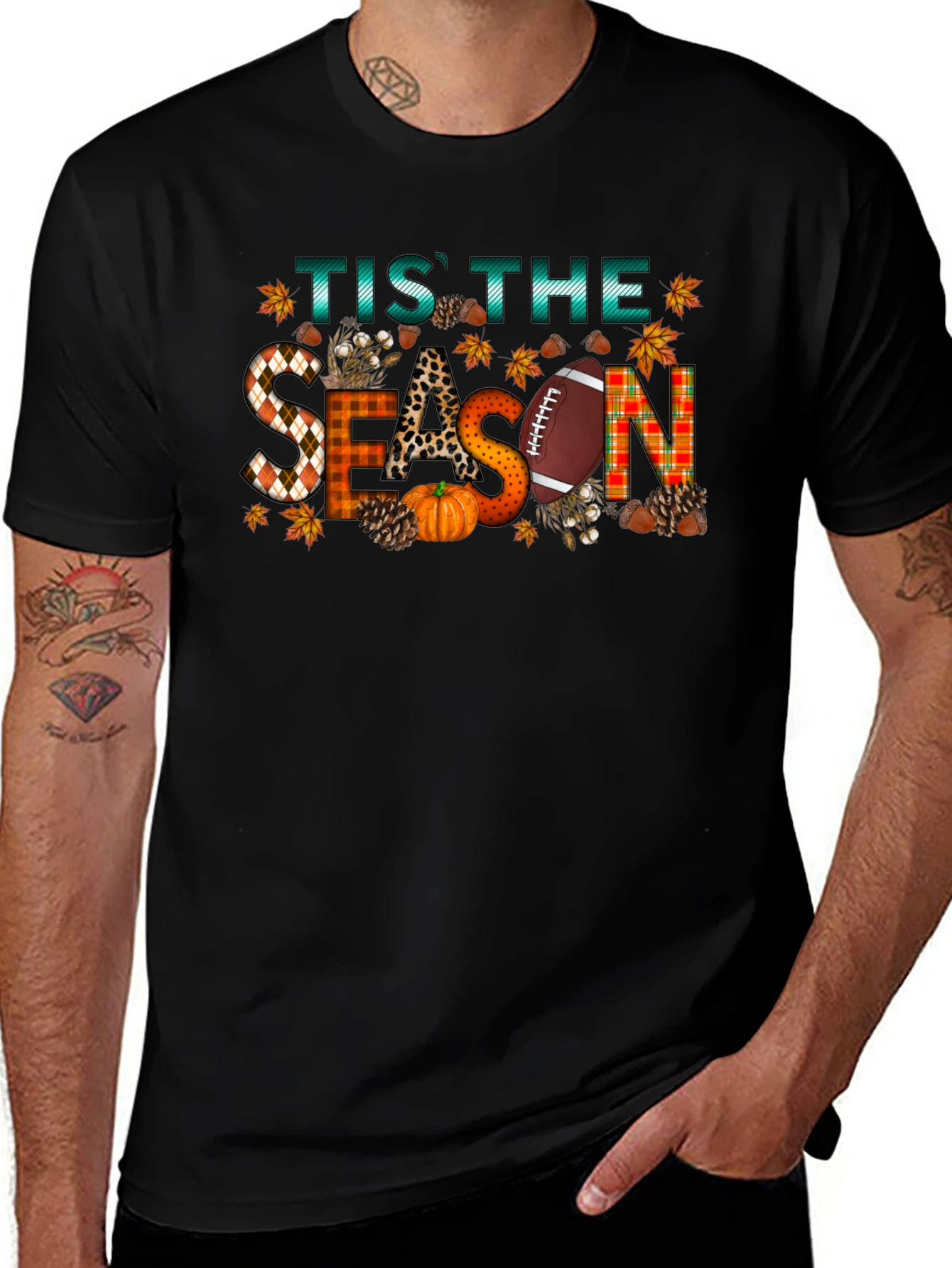 Tis the Season Autumn Football T-Shirt