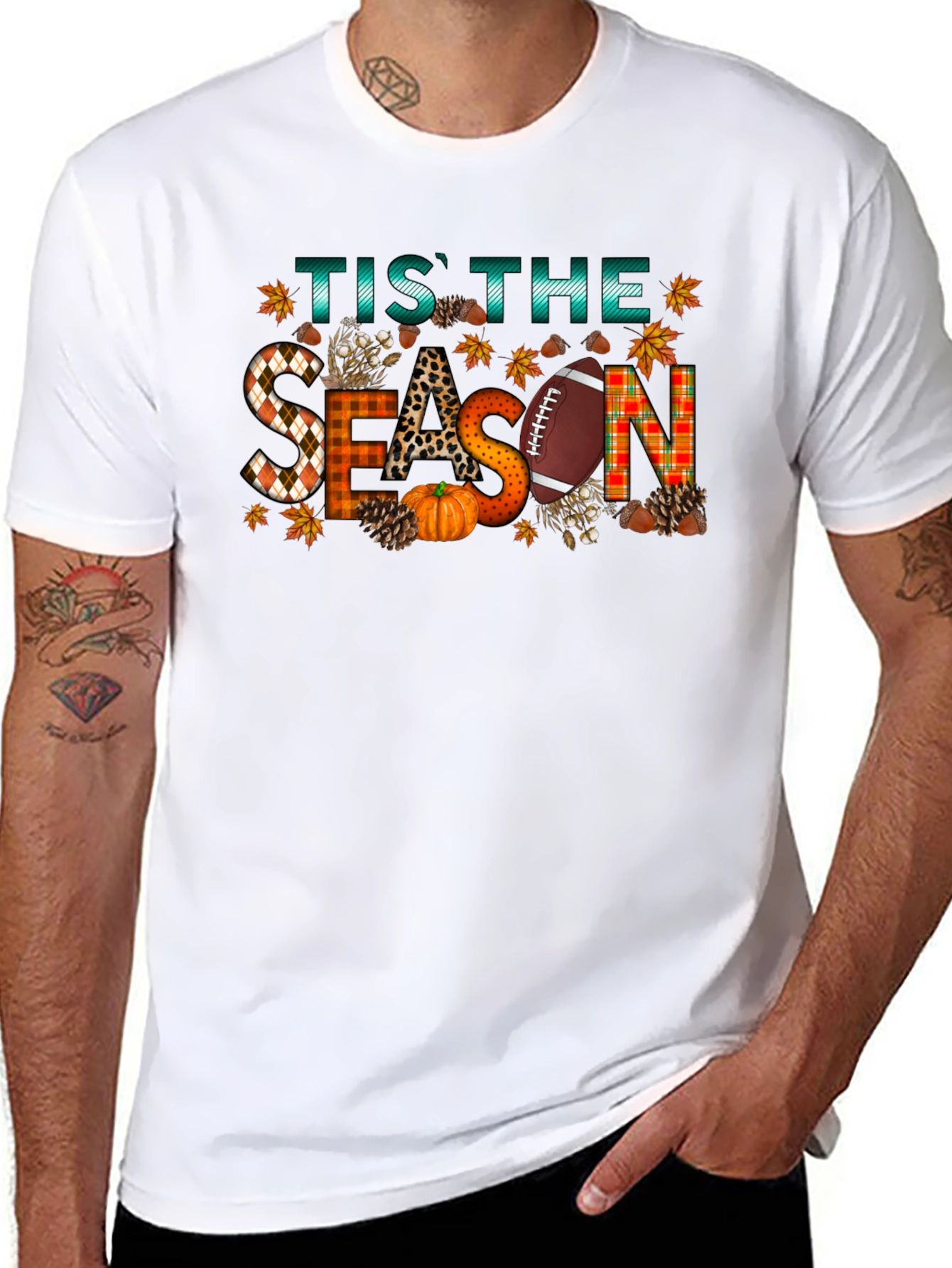 Tis the Season Autumn Football T-Shirt