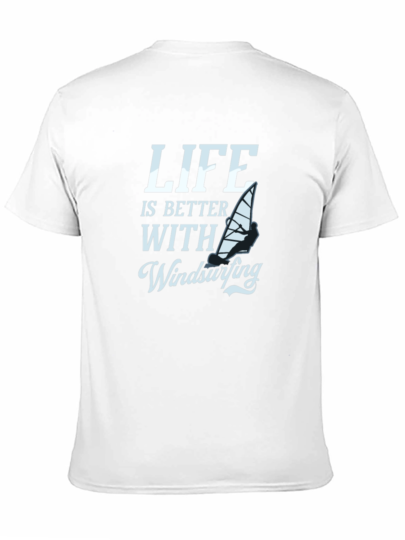 Life is Better with Windsurfing Black T-Shirt