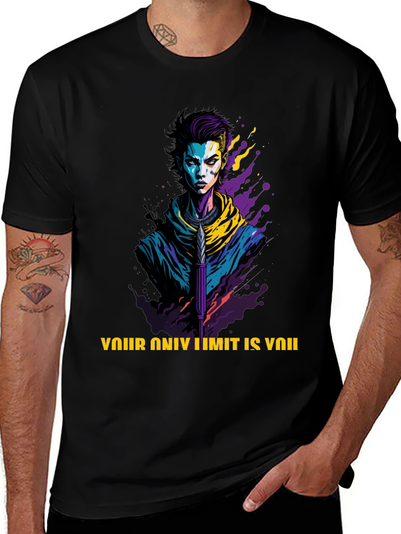 Edgy Graphic Tee: Your Only Limit is You