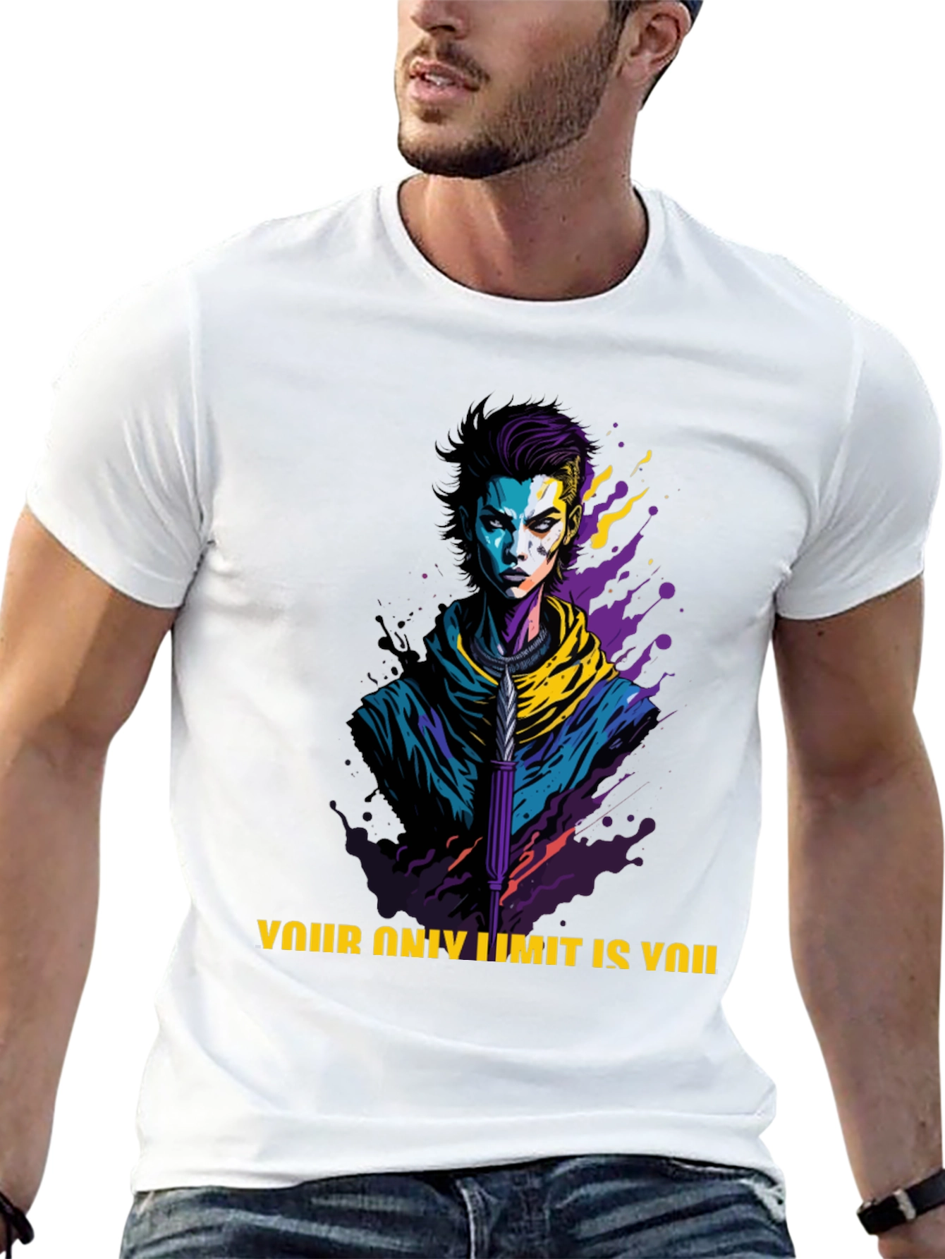 Edgy Graphic Tee: Your Only Limit is You