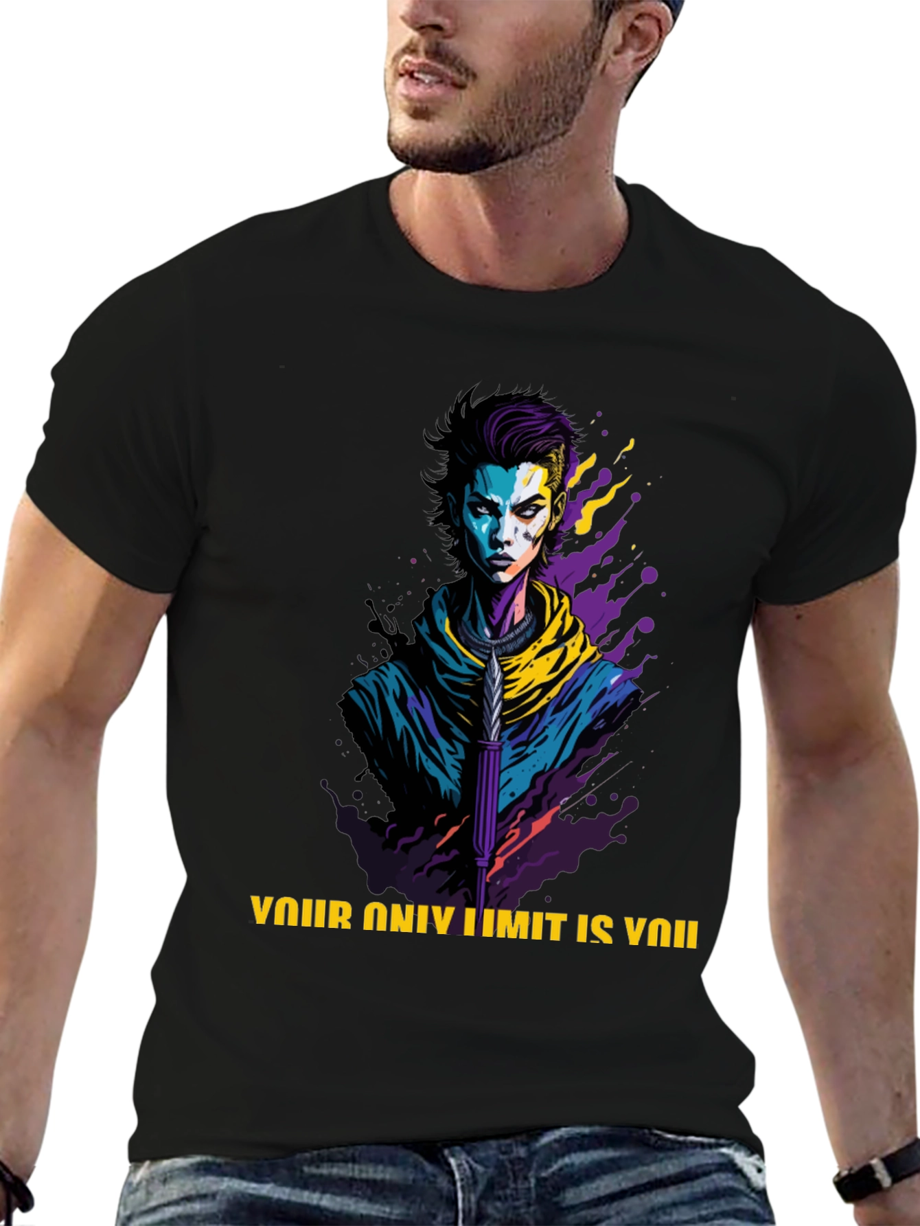 Edgy Graphic Tee: Your Only Limit is You