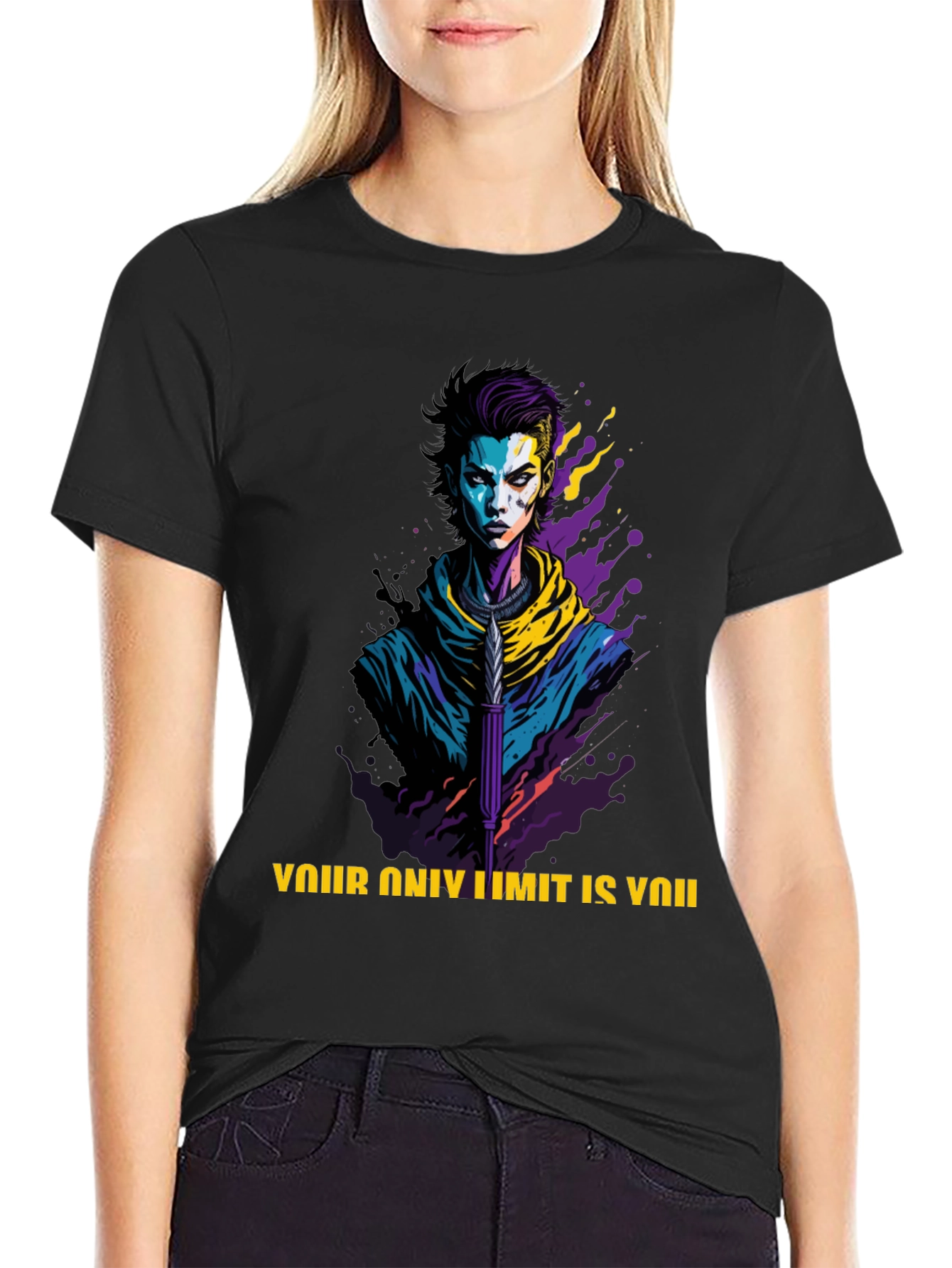Edgy Graphic Tee: Your Only Limit is You