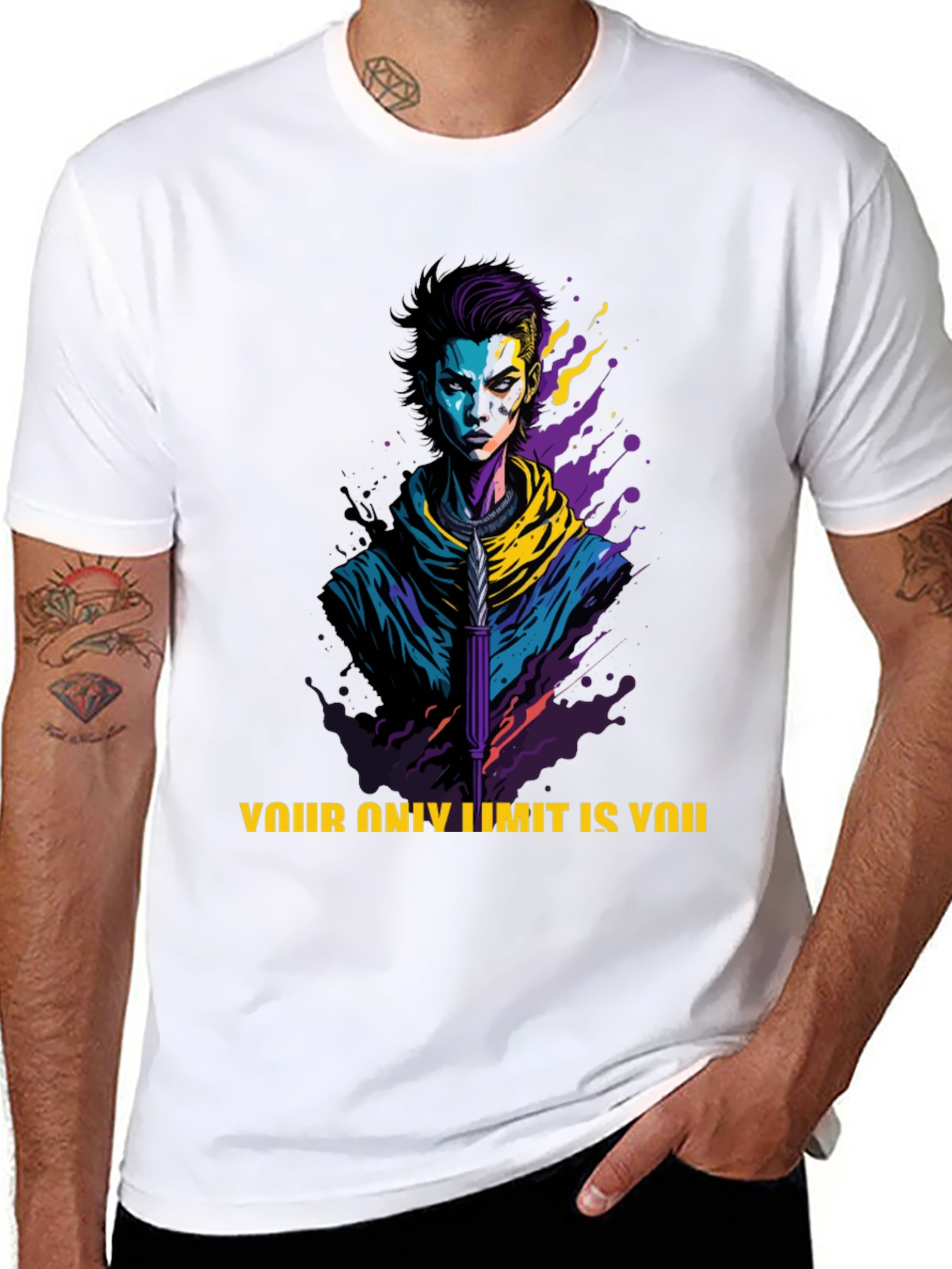 Edgy Graphic Tee: Your Only Limit is You