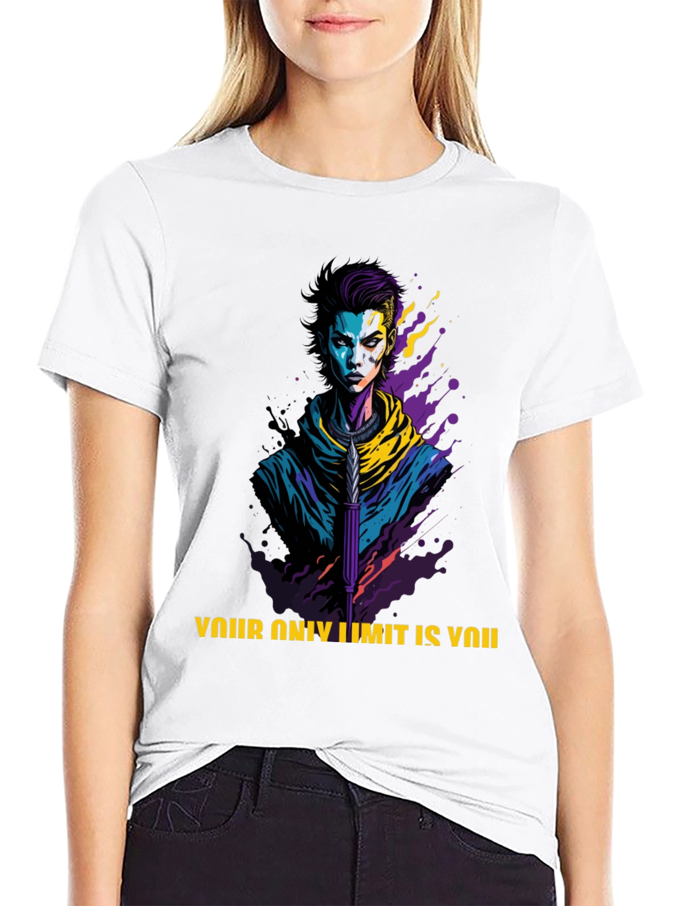 Edgy Graphic Tee: Your Only Limit is You