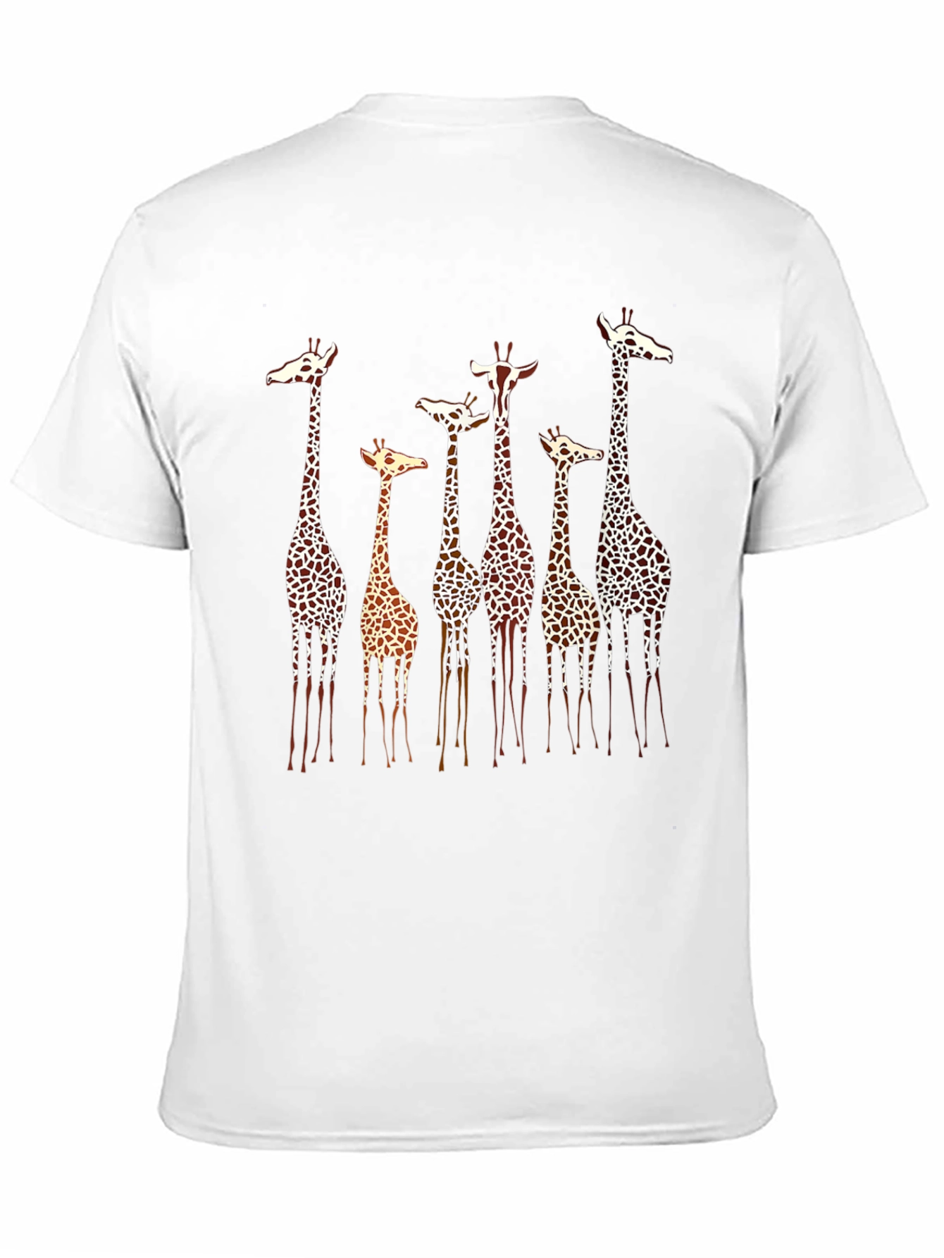 Giraffe Print Crew Neck T-Shirt