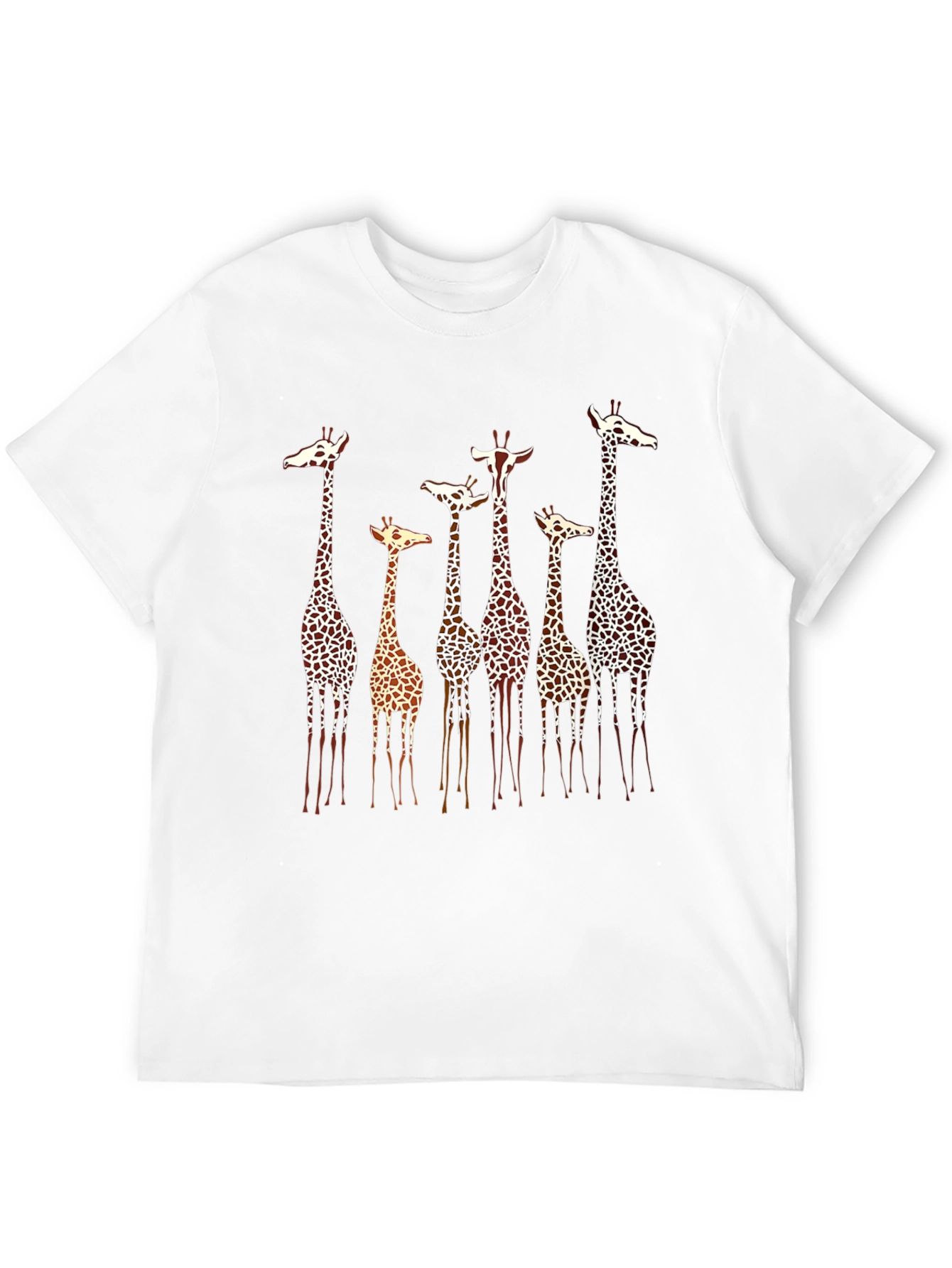 Giraffe Print Crew Neck T-Shirt