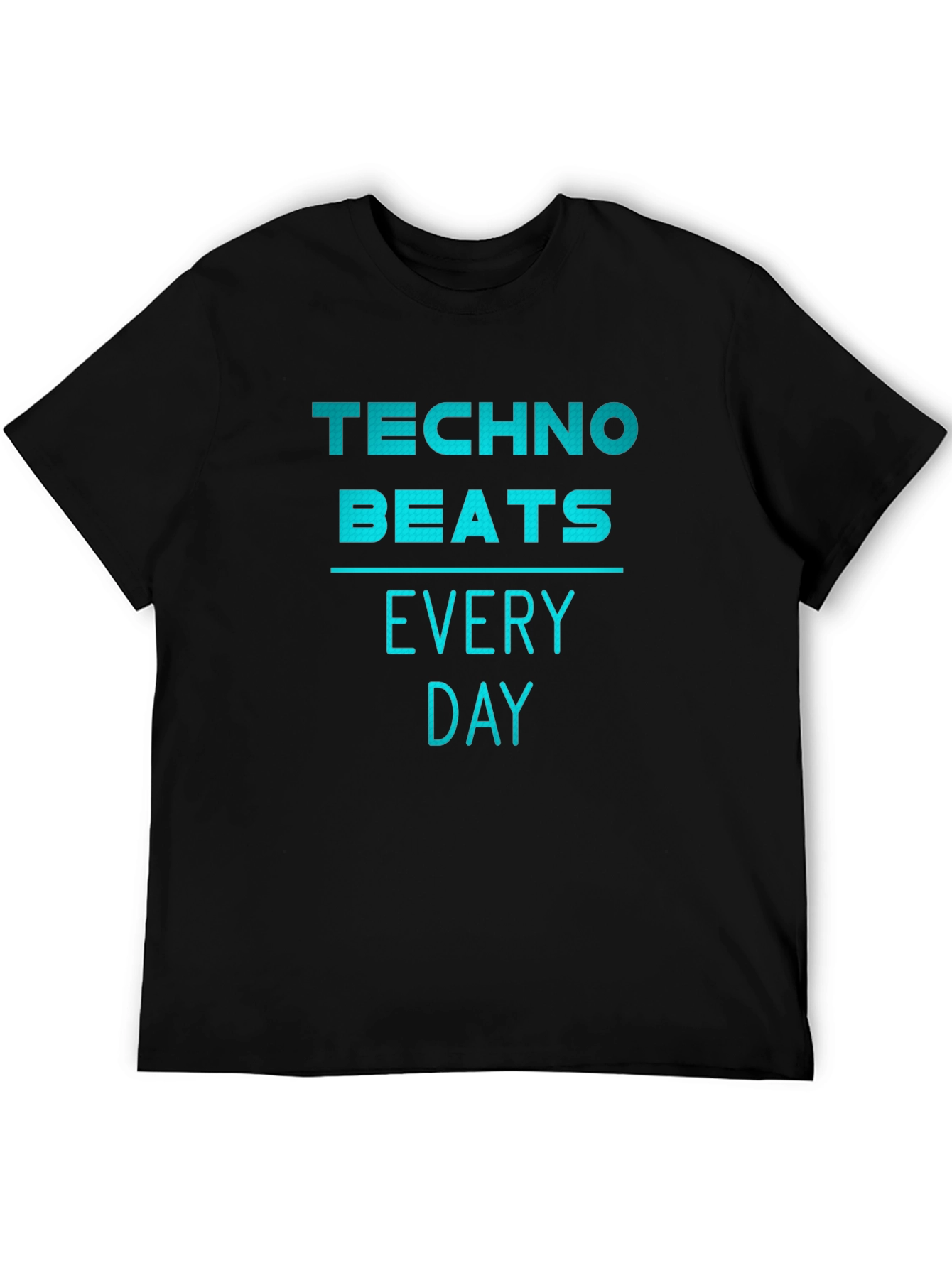 Techno Beats Every Day Graphic T-Shirt