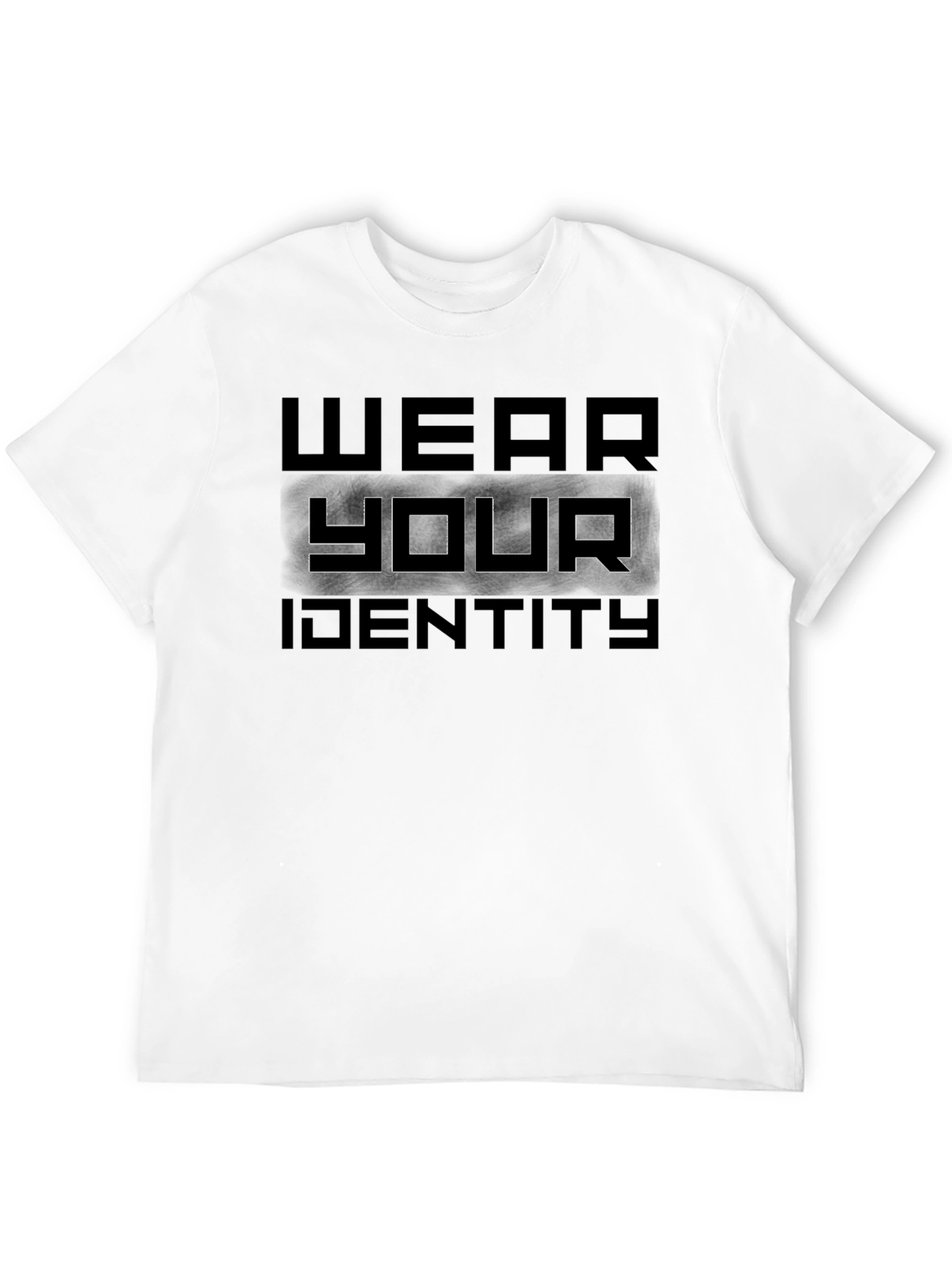 Wear Your Identity Graphic Tee - Black Cotton Blend