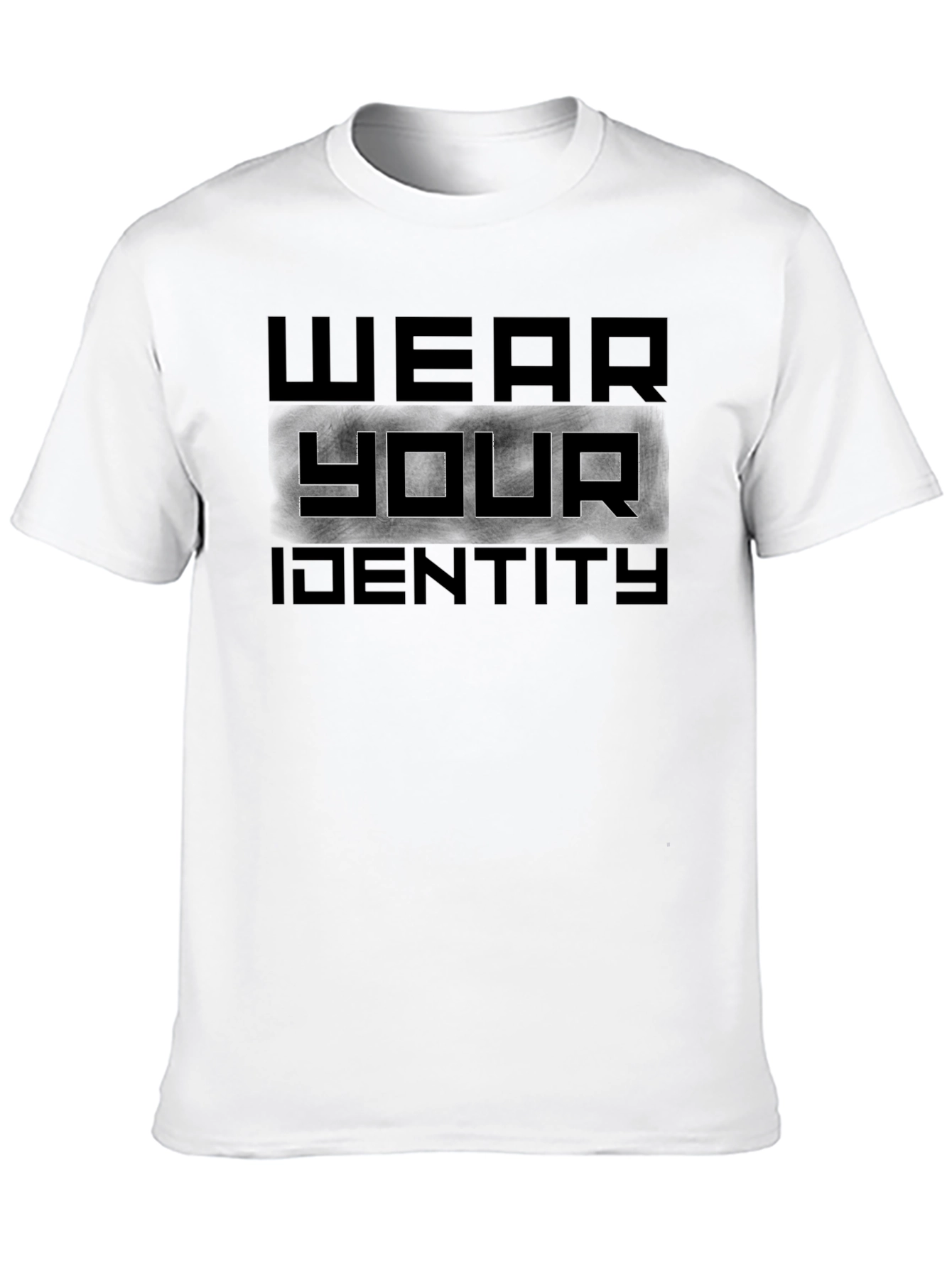 Wear Your Identity Graphic Tee - Black Cotton Blend