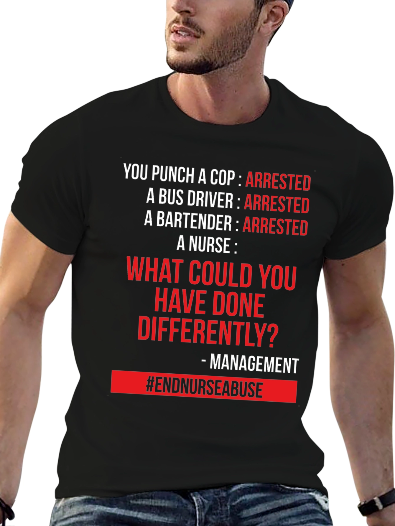 End Nurse Abuse T-Shirt - Management