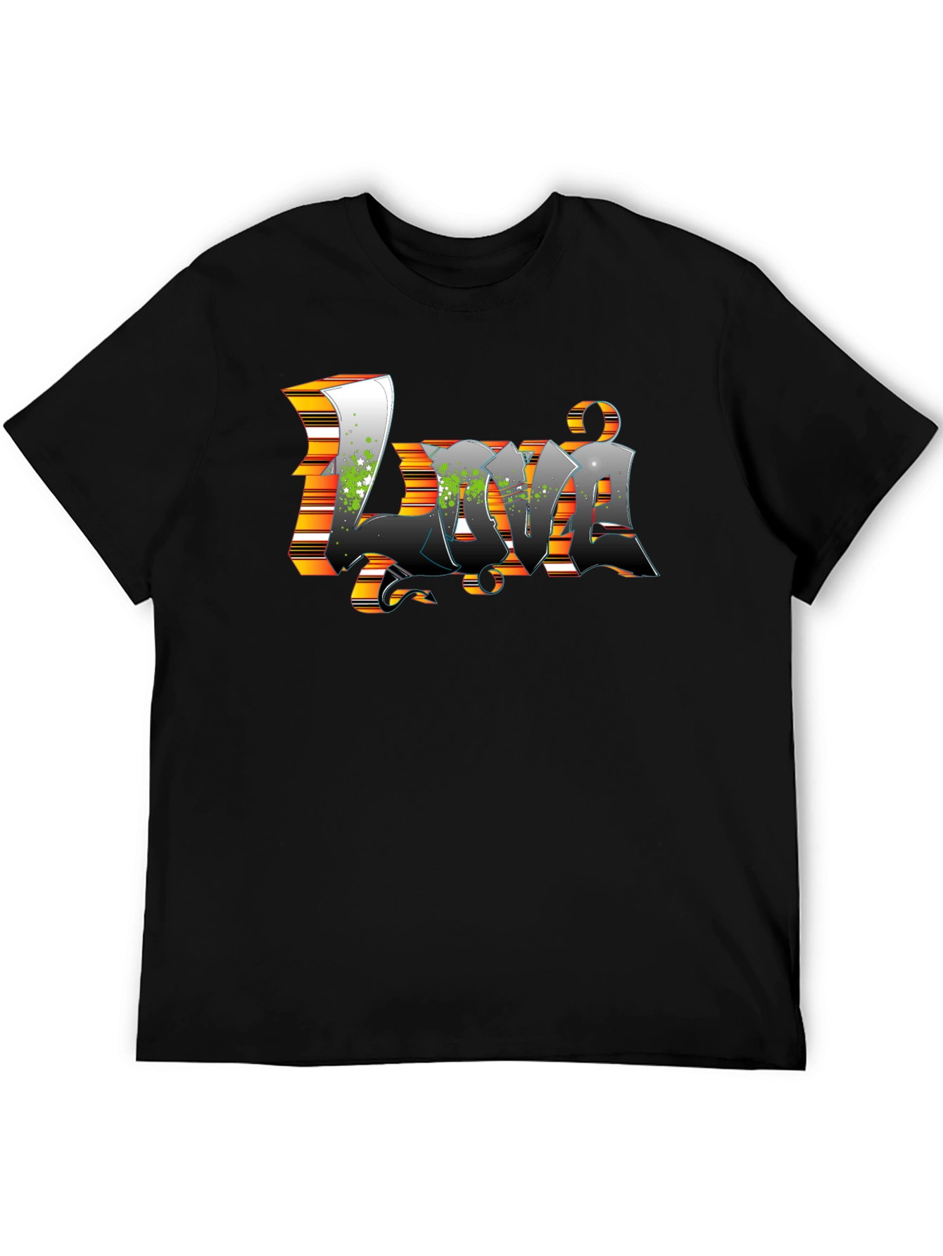 Black Graphic Tee - Luv Design