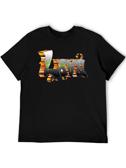 Black Graphic Tee - Luv Design
