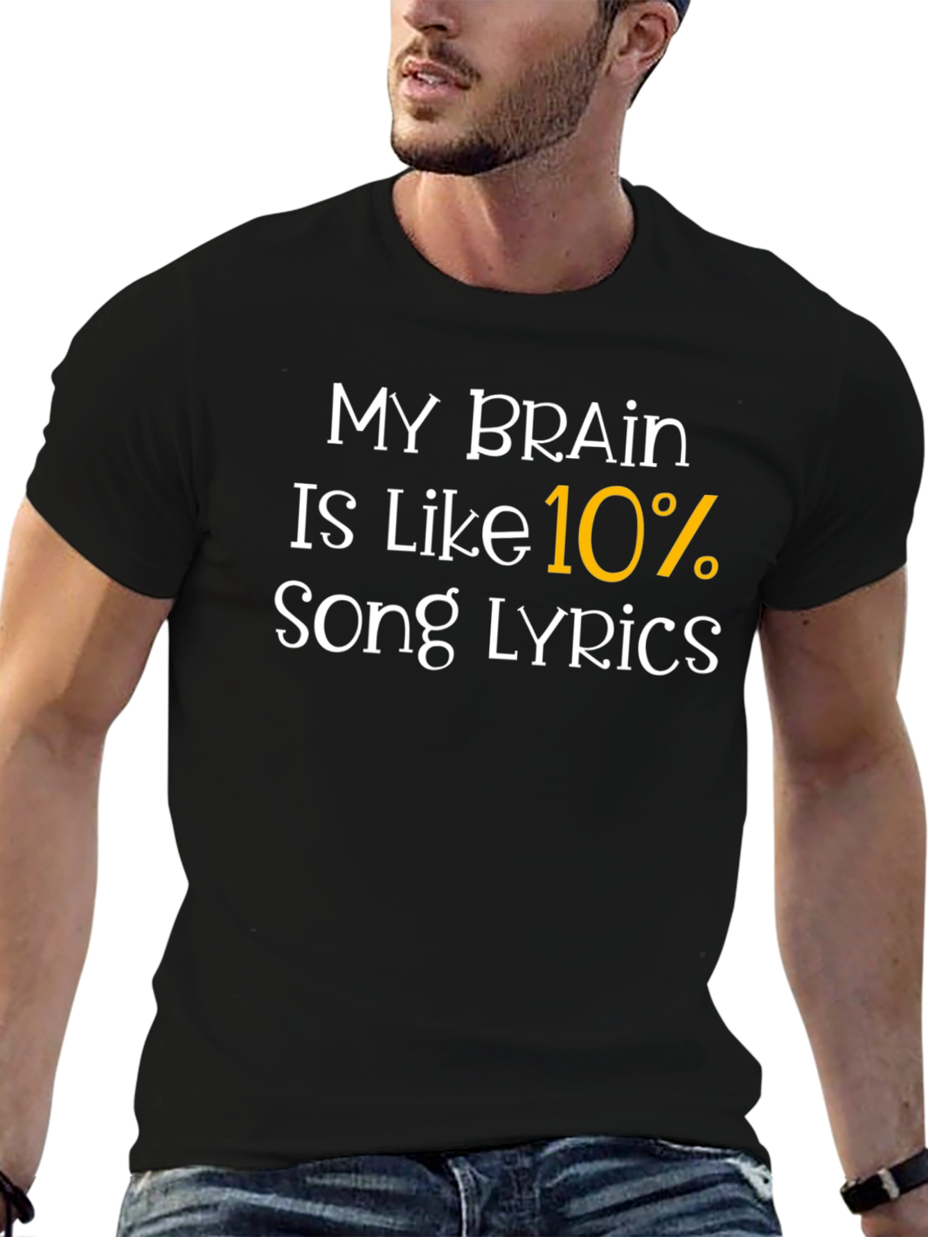 My Brain 10% Song Lyrics Graphic Tee