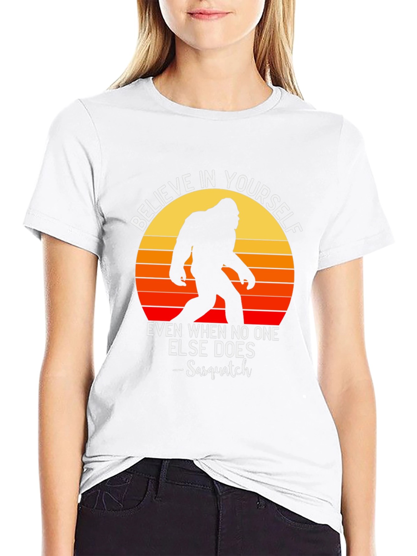 Believe in Yourself Sasquatch Graphic Tee