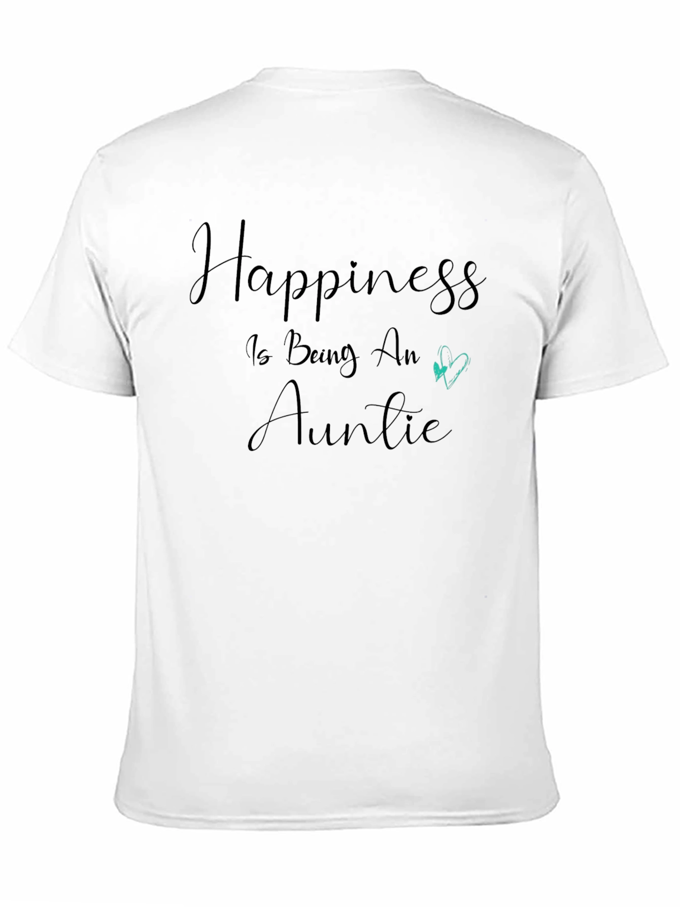 Happiness Is Being An Auntie Black T-Shirt