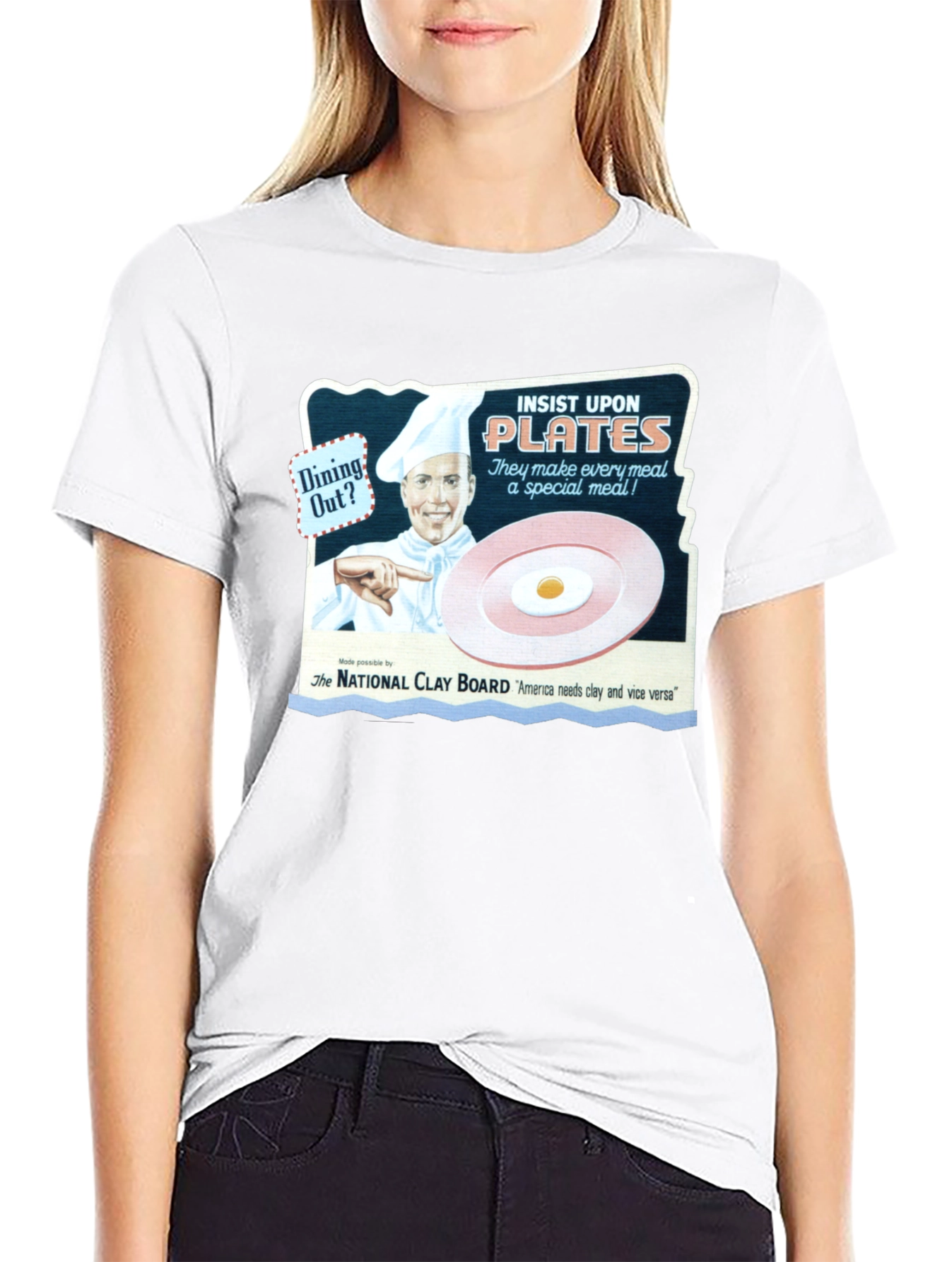 Insist Upon Plates T-Shirt - Dining Out