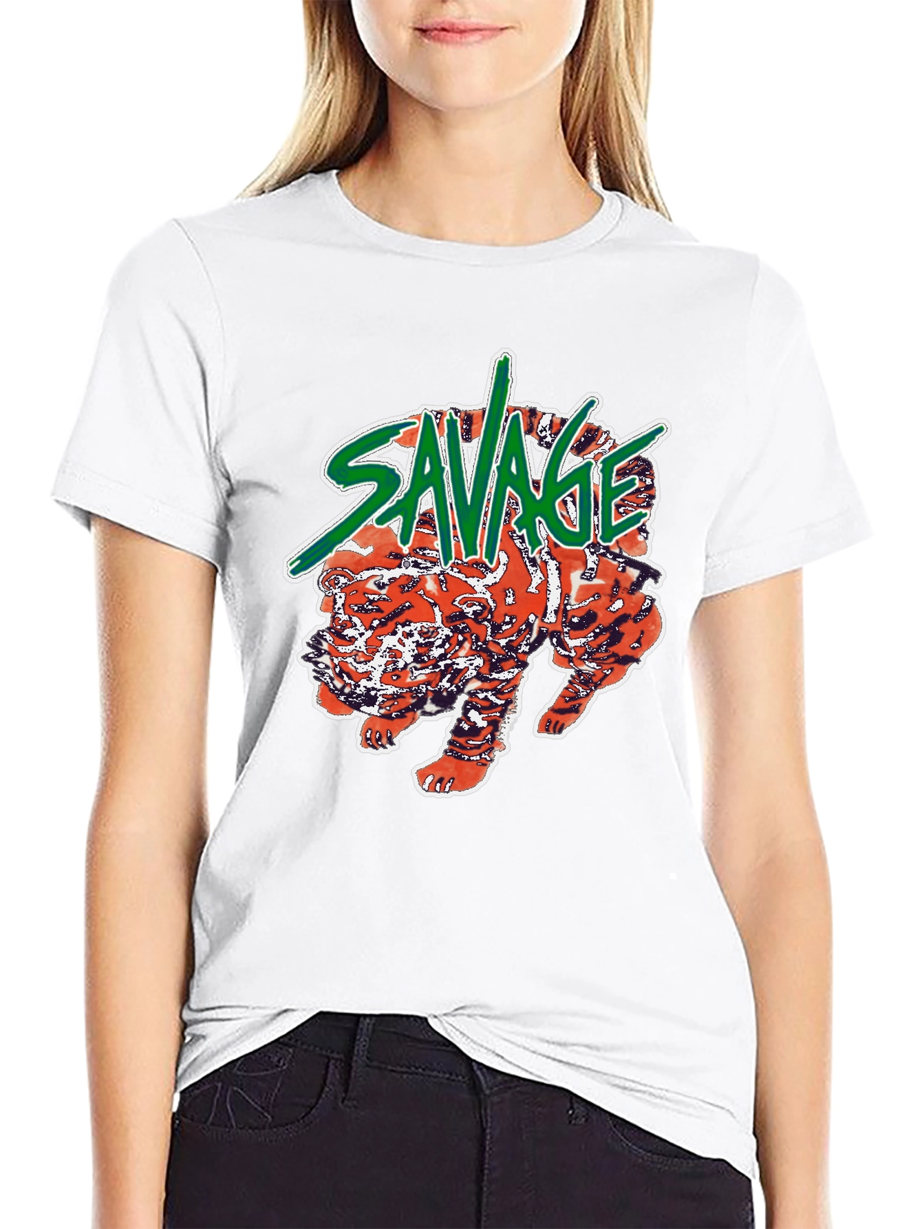 Savage Tiger Graphic Tee - Bold & Edgy