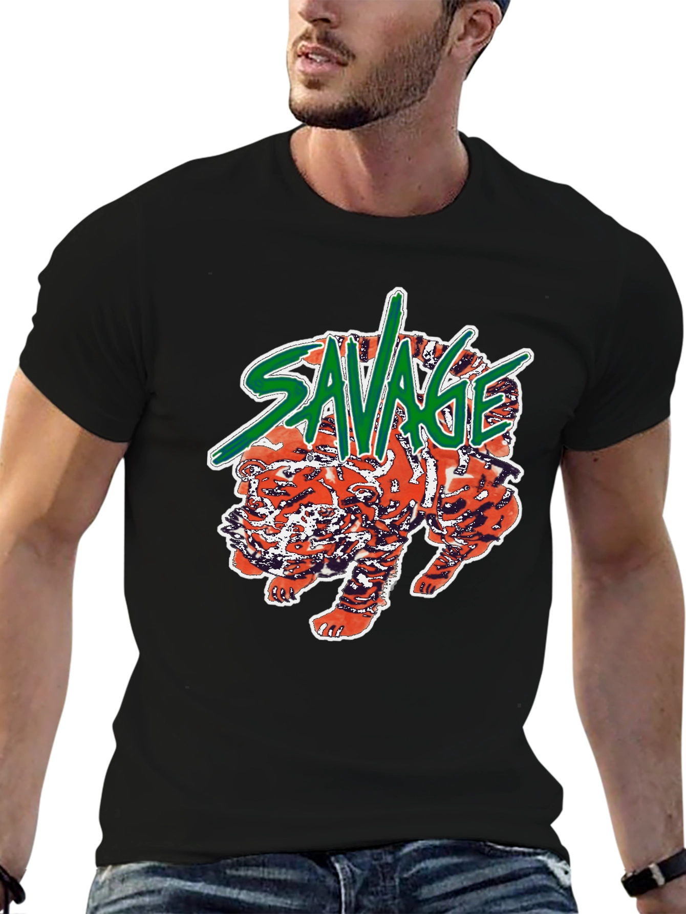 Savage Tiger Graphic Tee - Bold & Edgy