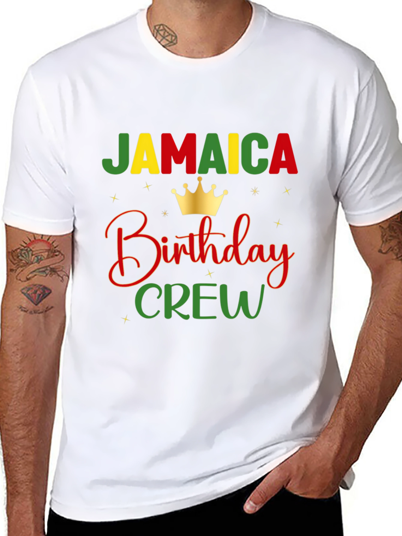 Jamaica Birthday Crew Graphic T-Shirt