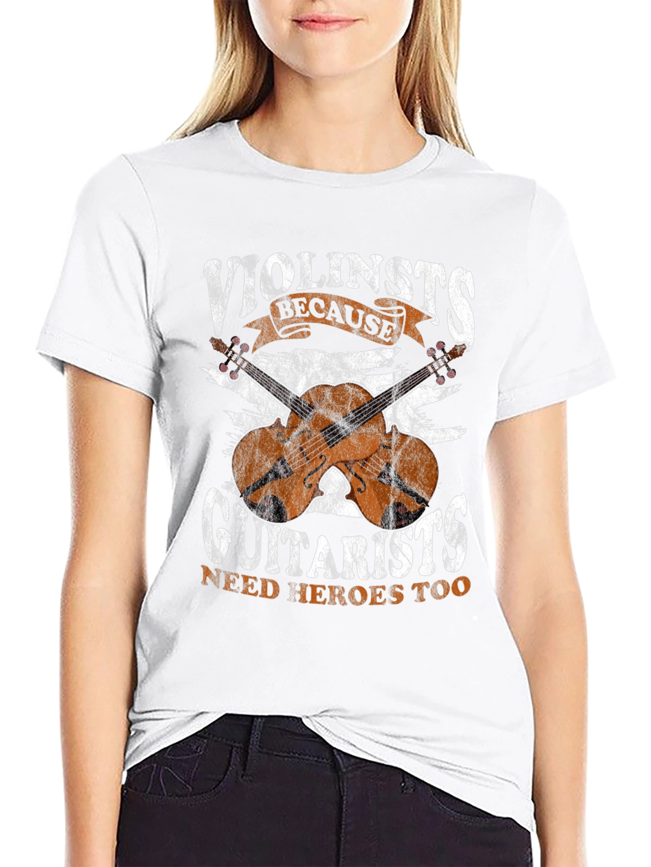 Violinists Because Guitarists Need Heroes Too T-Shirt