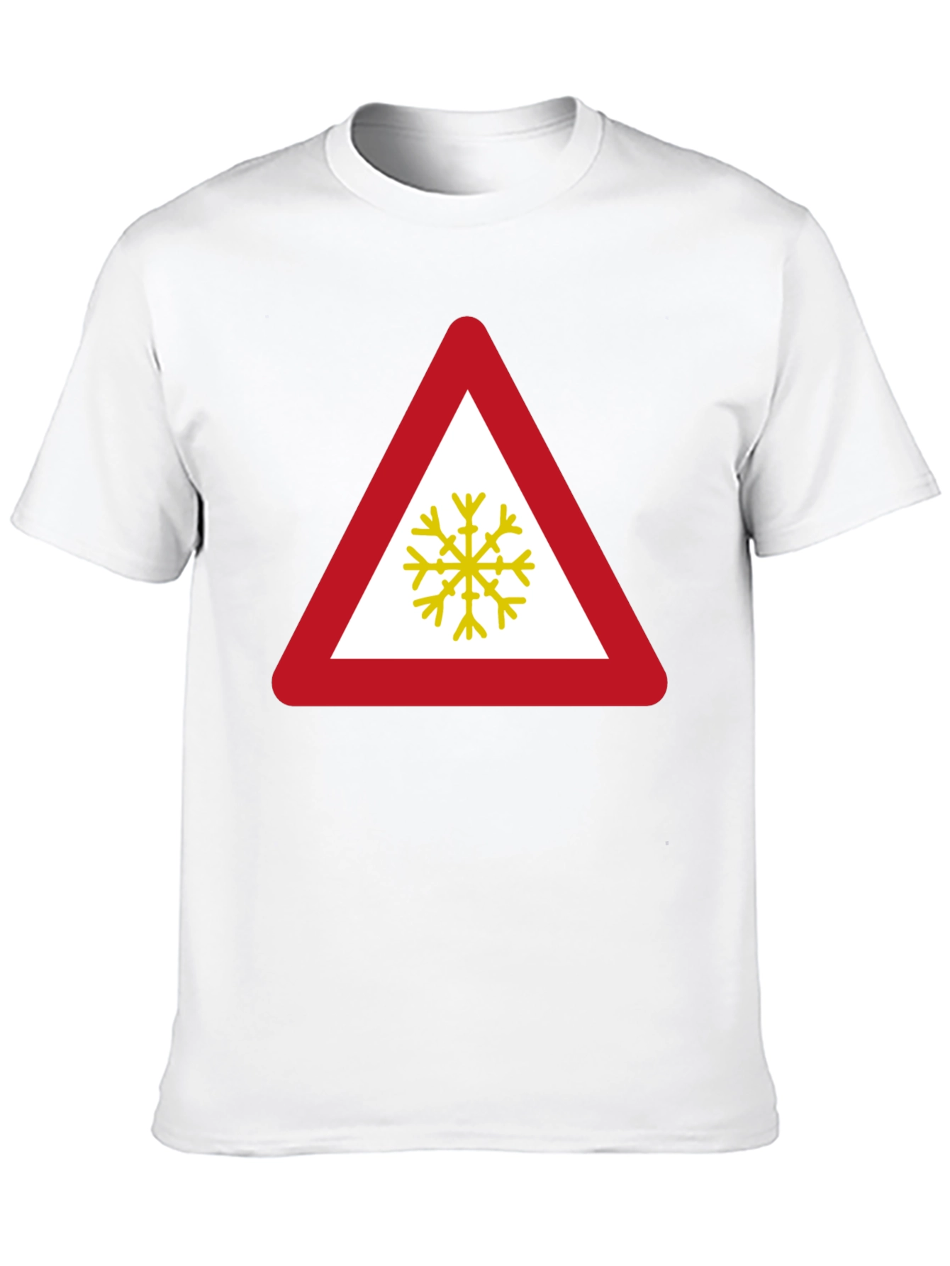 Slippery Road Ahead Black T-Shirt