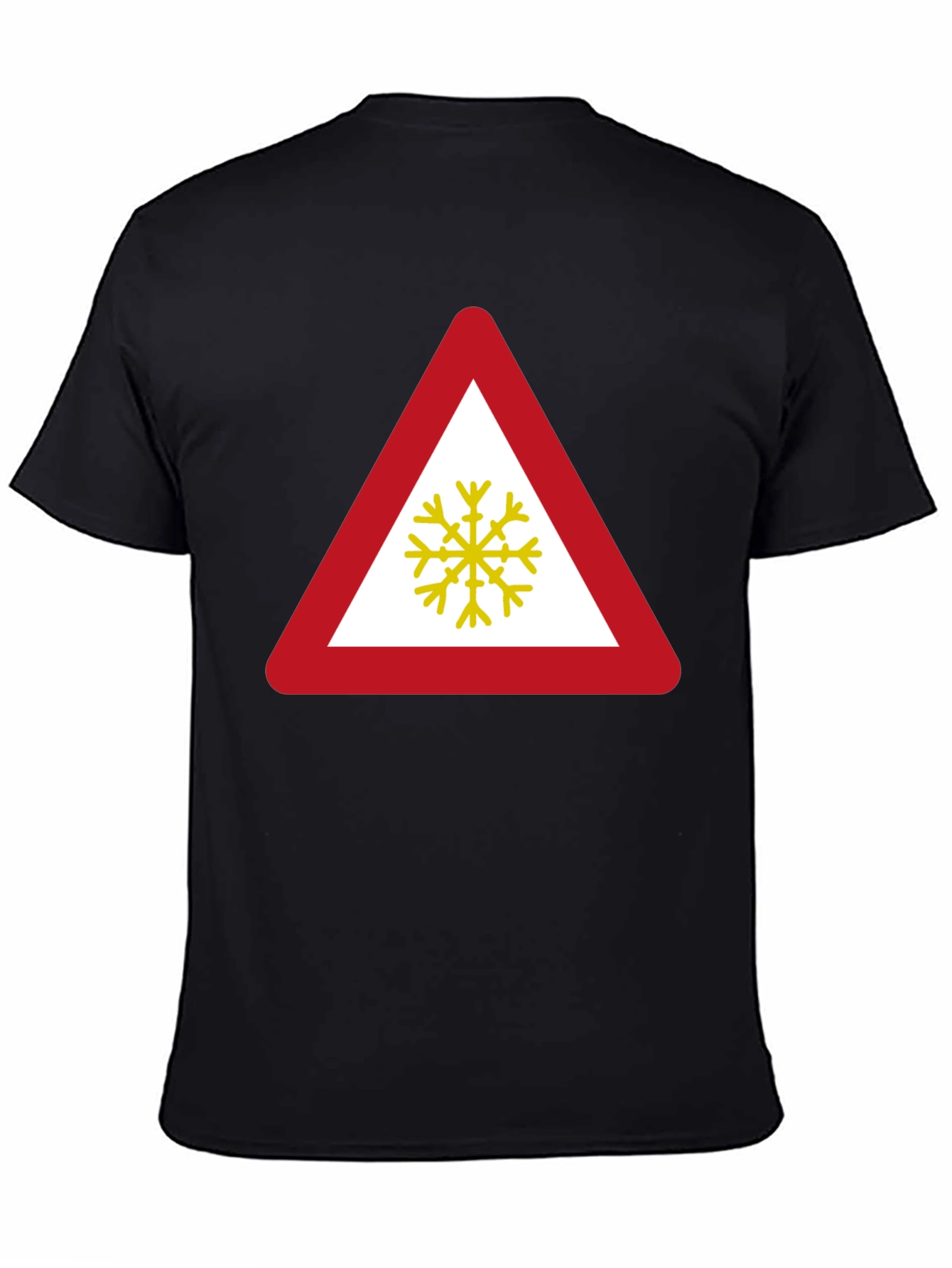 Slippery Road Ahead Black T-Shirt