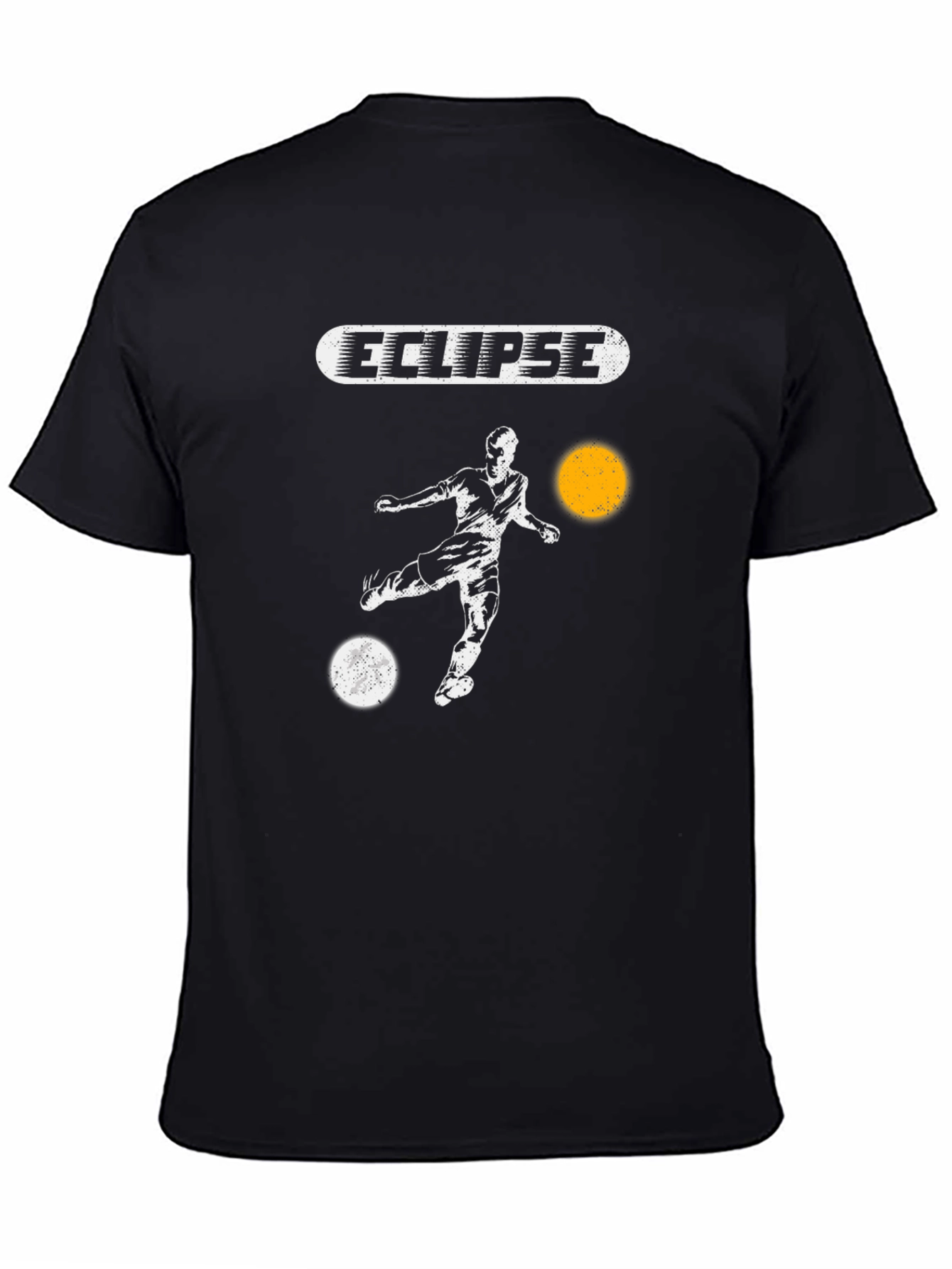 Eclipse Soccer Graphic Black T-Shirt