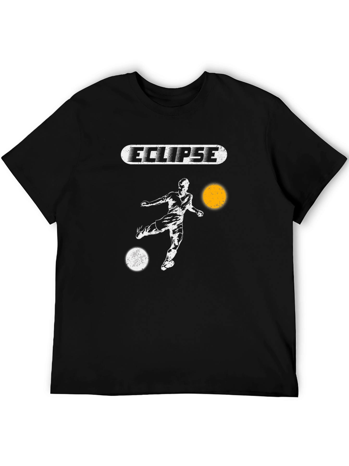 Eclipse Soccer Graphic Black T-Shirt