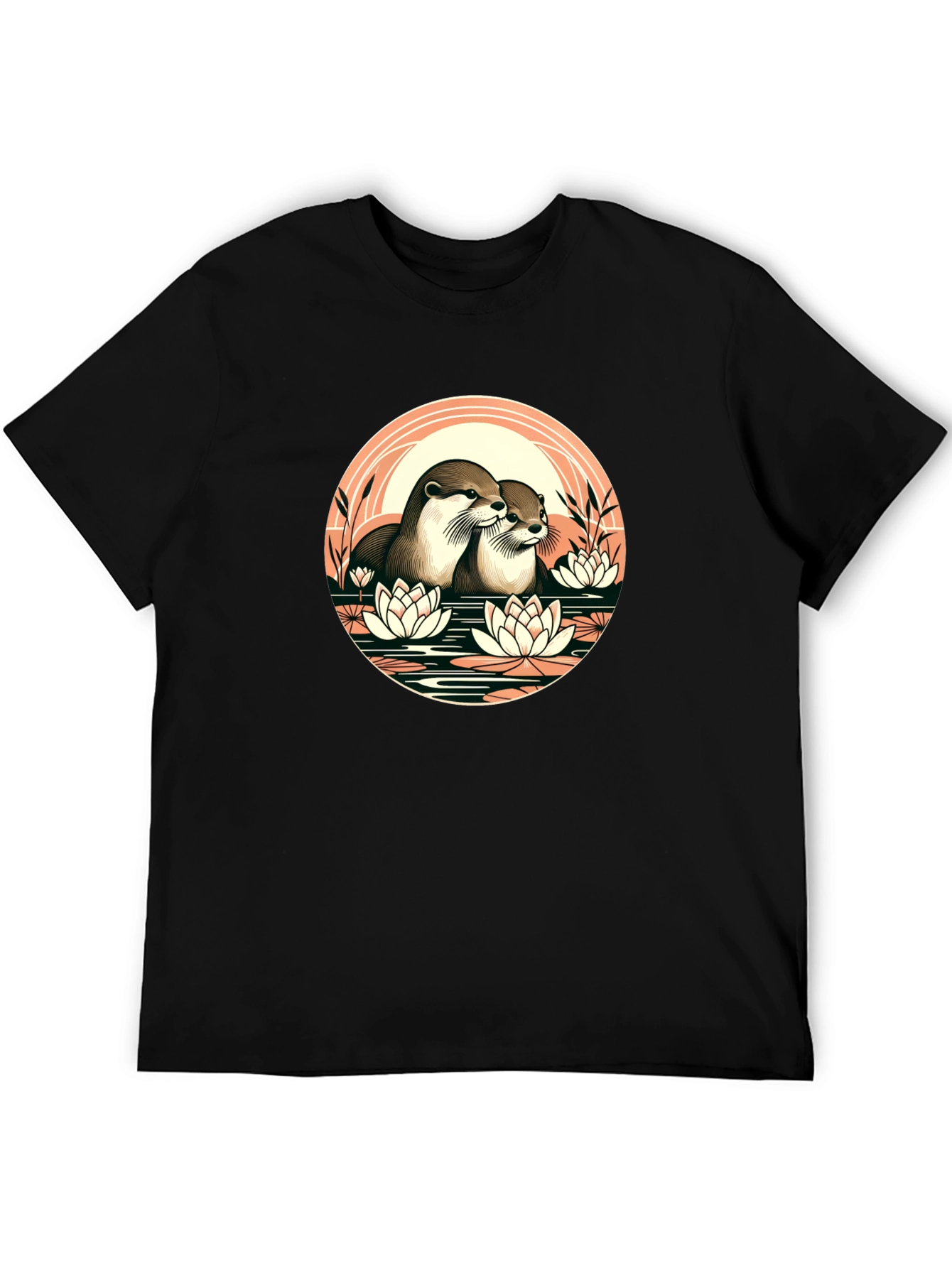 Otter Love T-Shirt - Nature Inspired Design