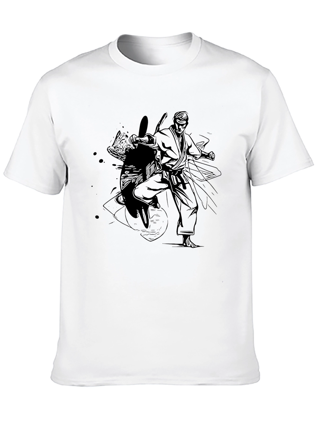 Martial Arts Graphic T-Shirt - Black Karate Tee