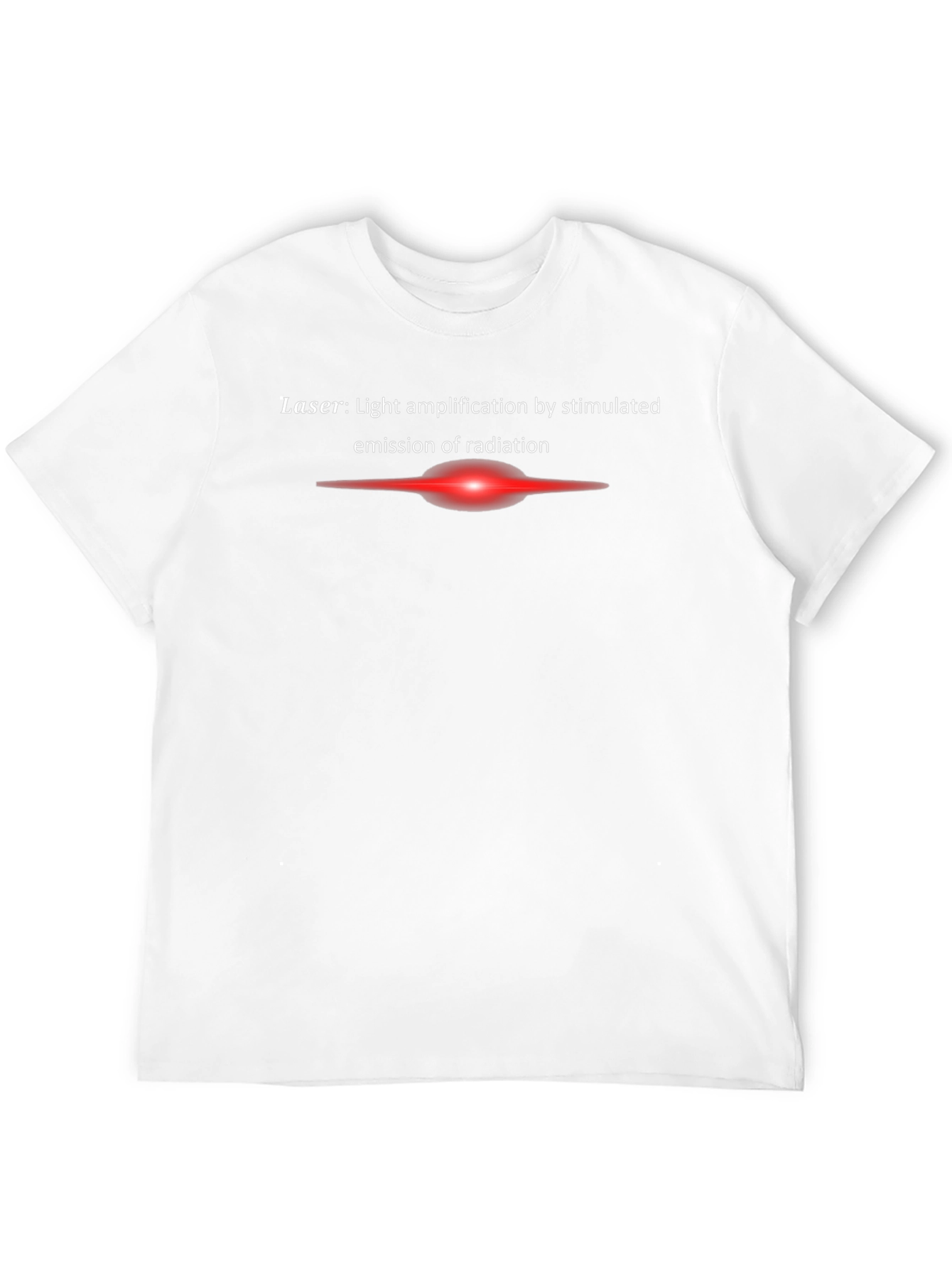 Laser Definition Black T-Shirt - Science Tee