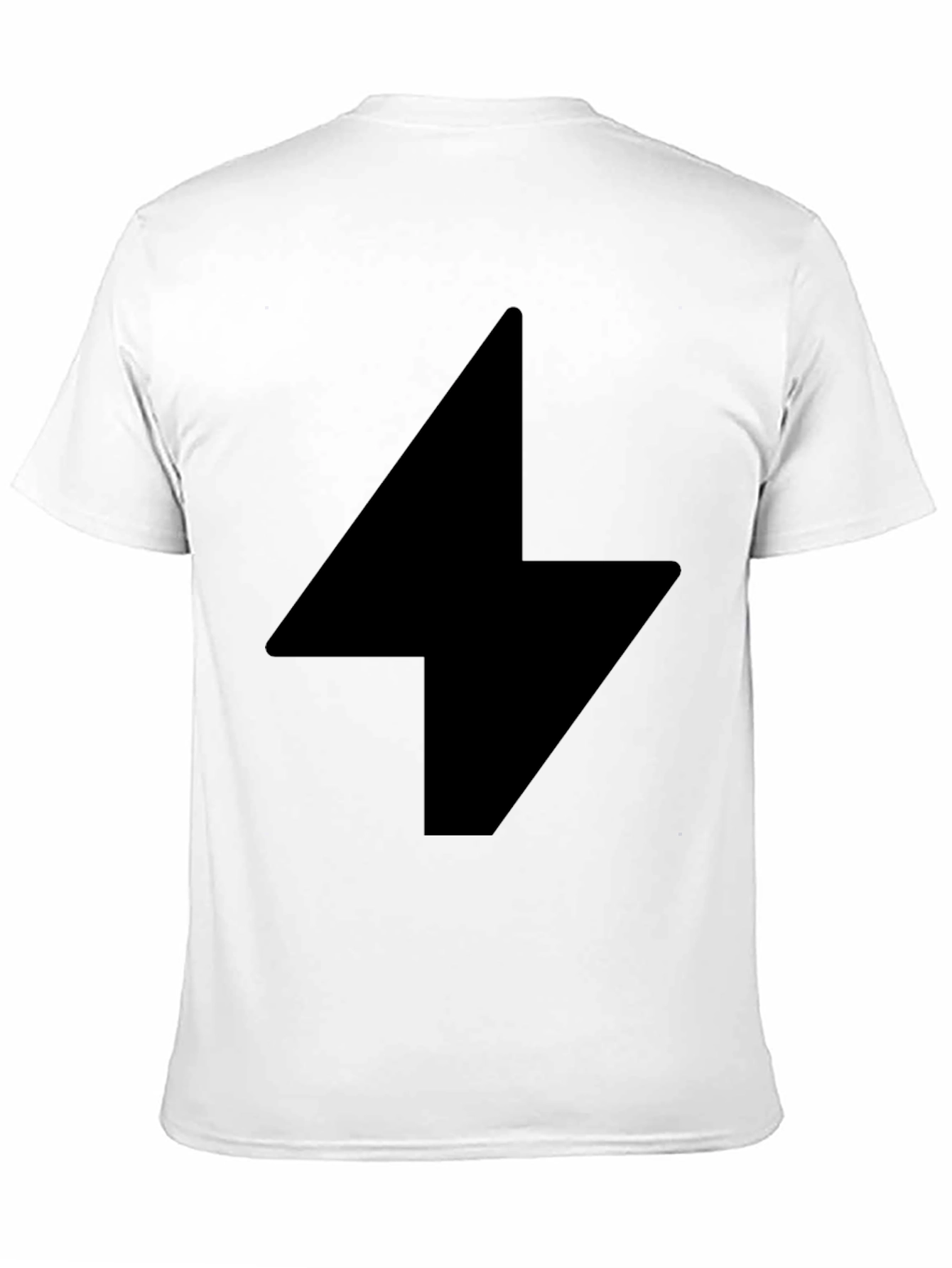 Black Lightning Bolt Graphic T-Shirt