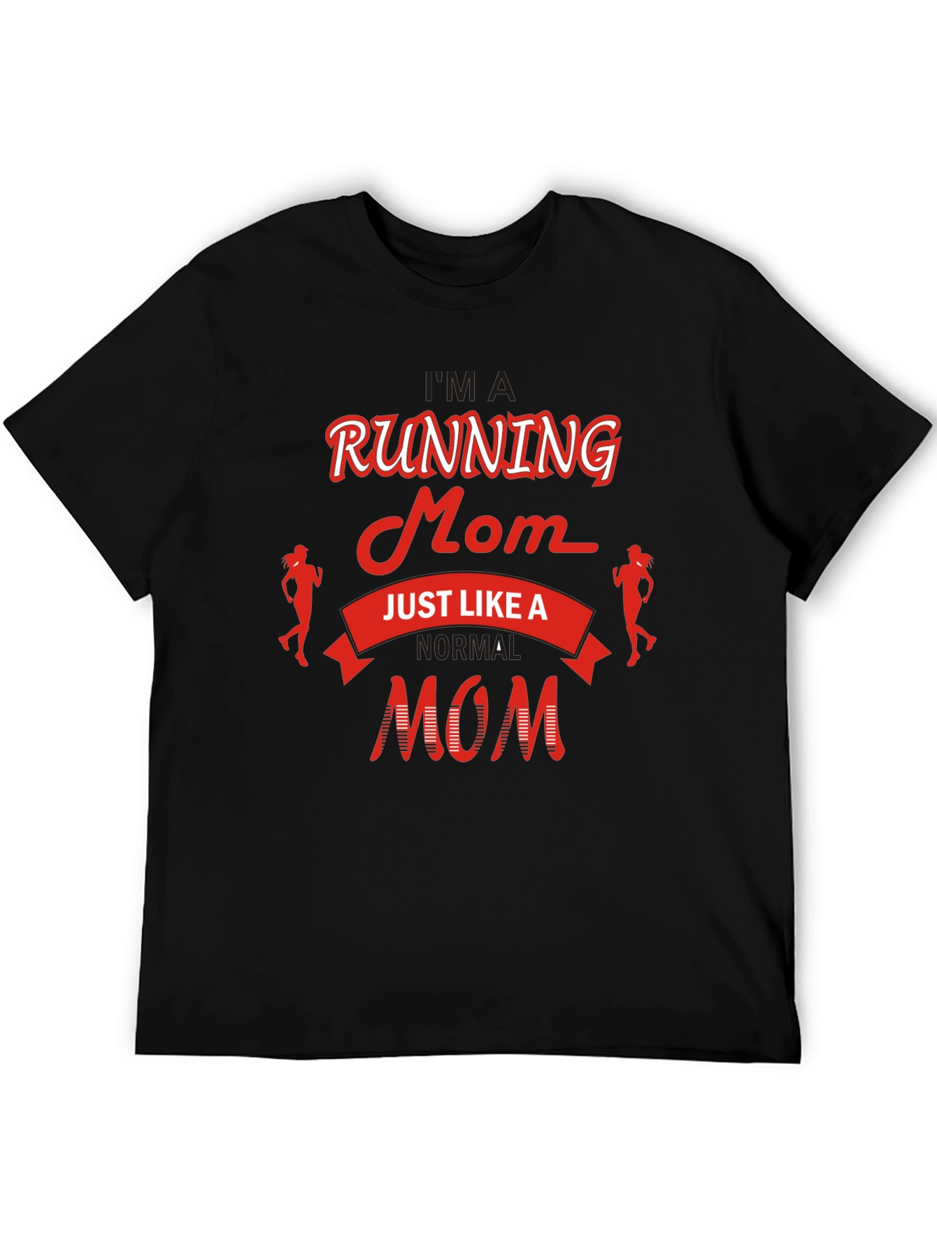 Running Mom Graphic Tee - Comfortable Cotton Blend