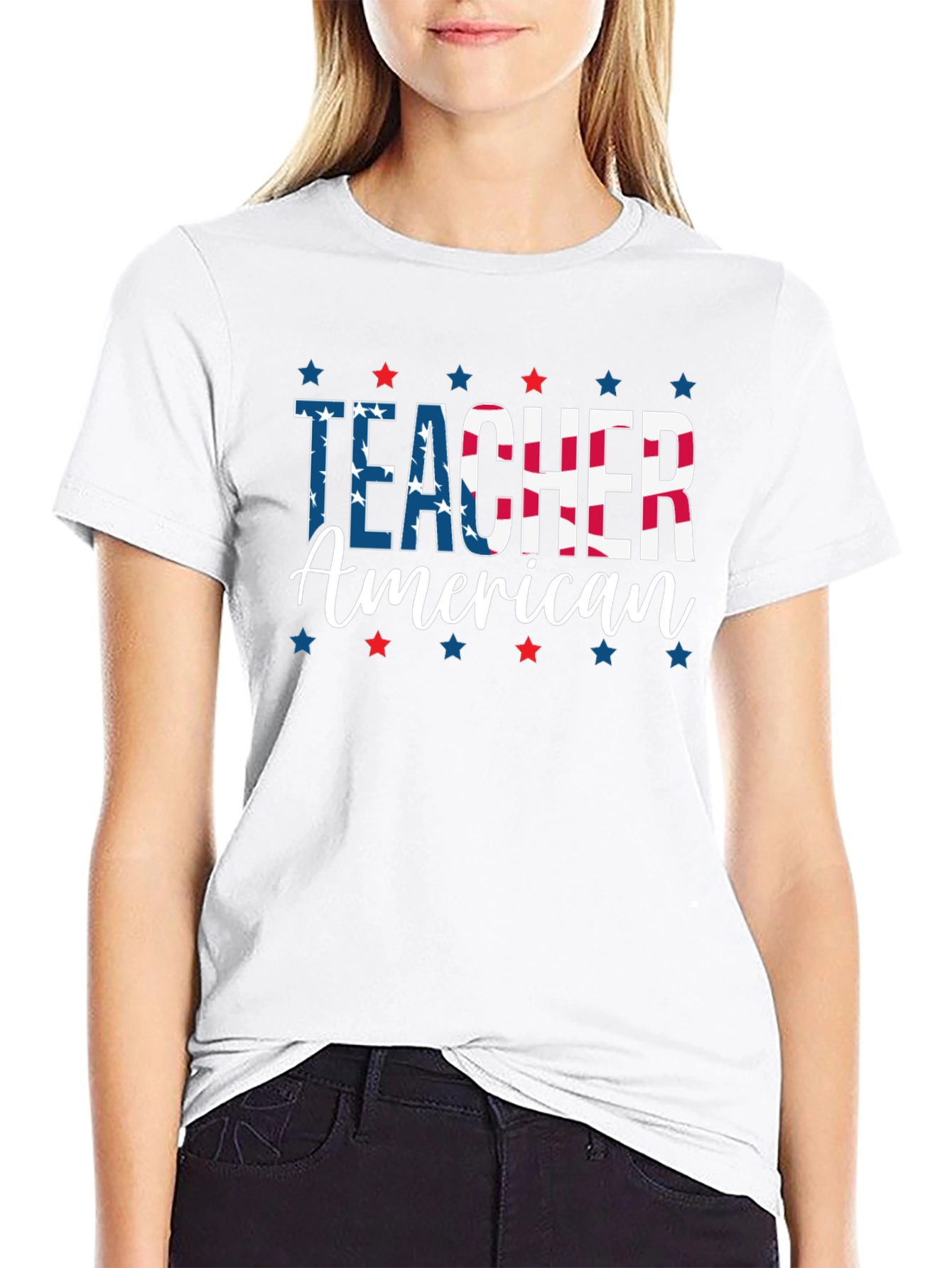 American Teacher Patriotic T-Shirt