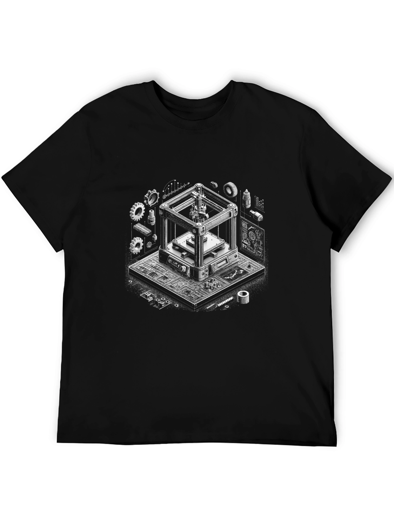 3D Printer Graphic Tee - Geek Style