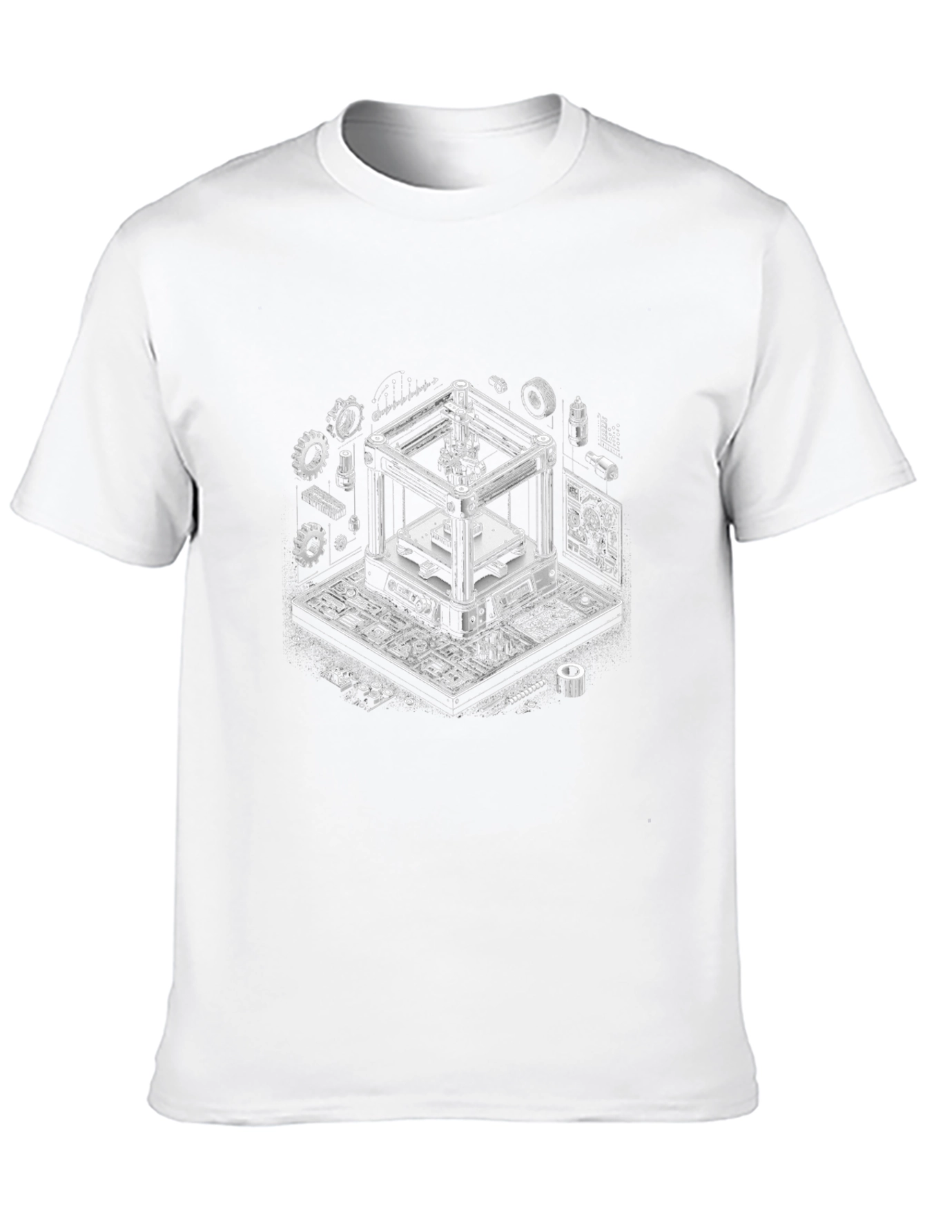 3D Printer Graphic Tee - Geek Style