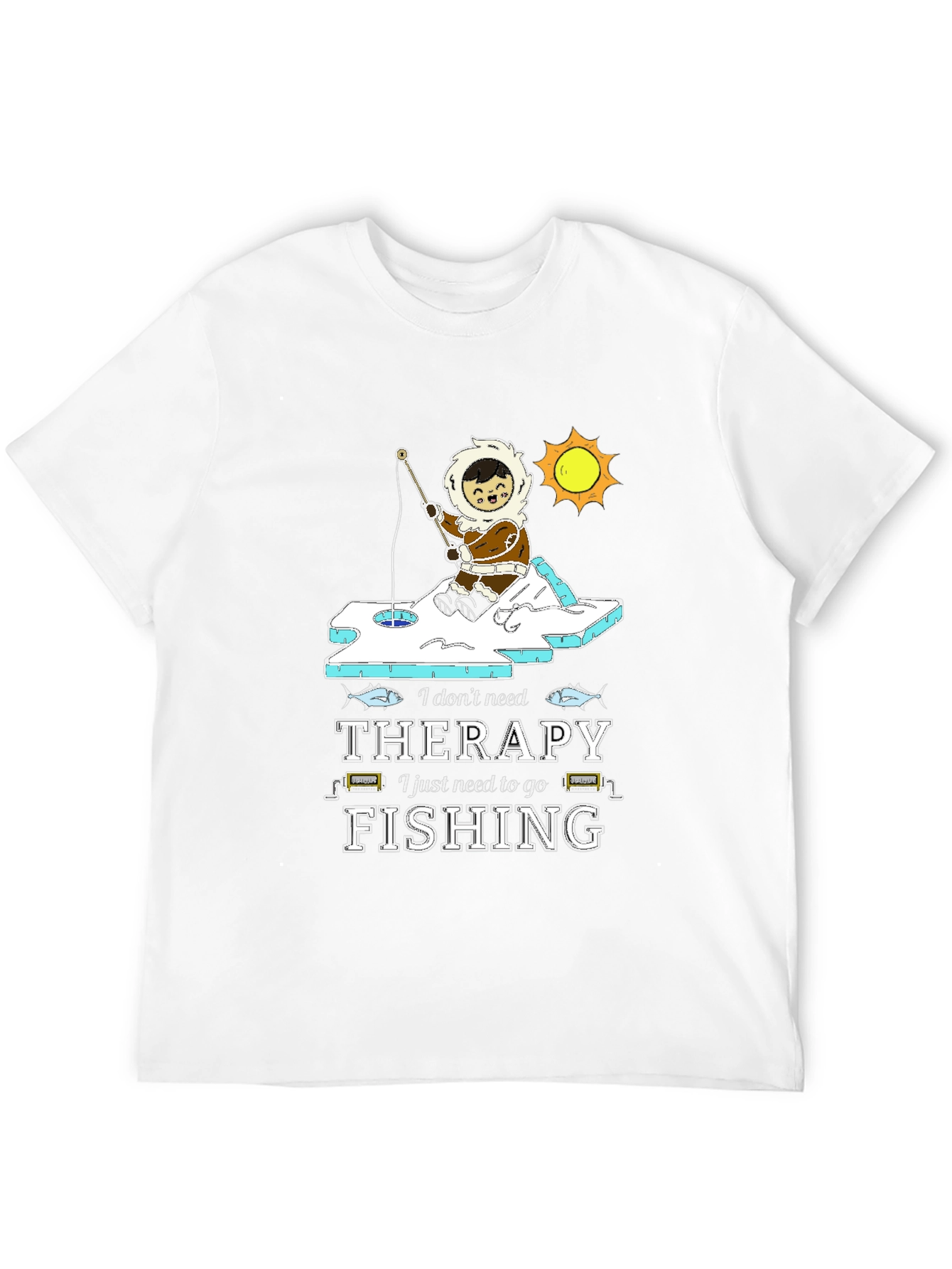 Fishing Therapy Graphic T-Shirt