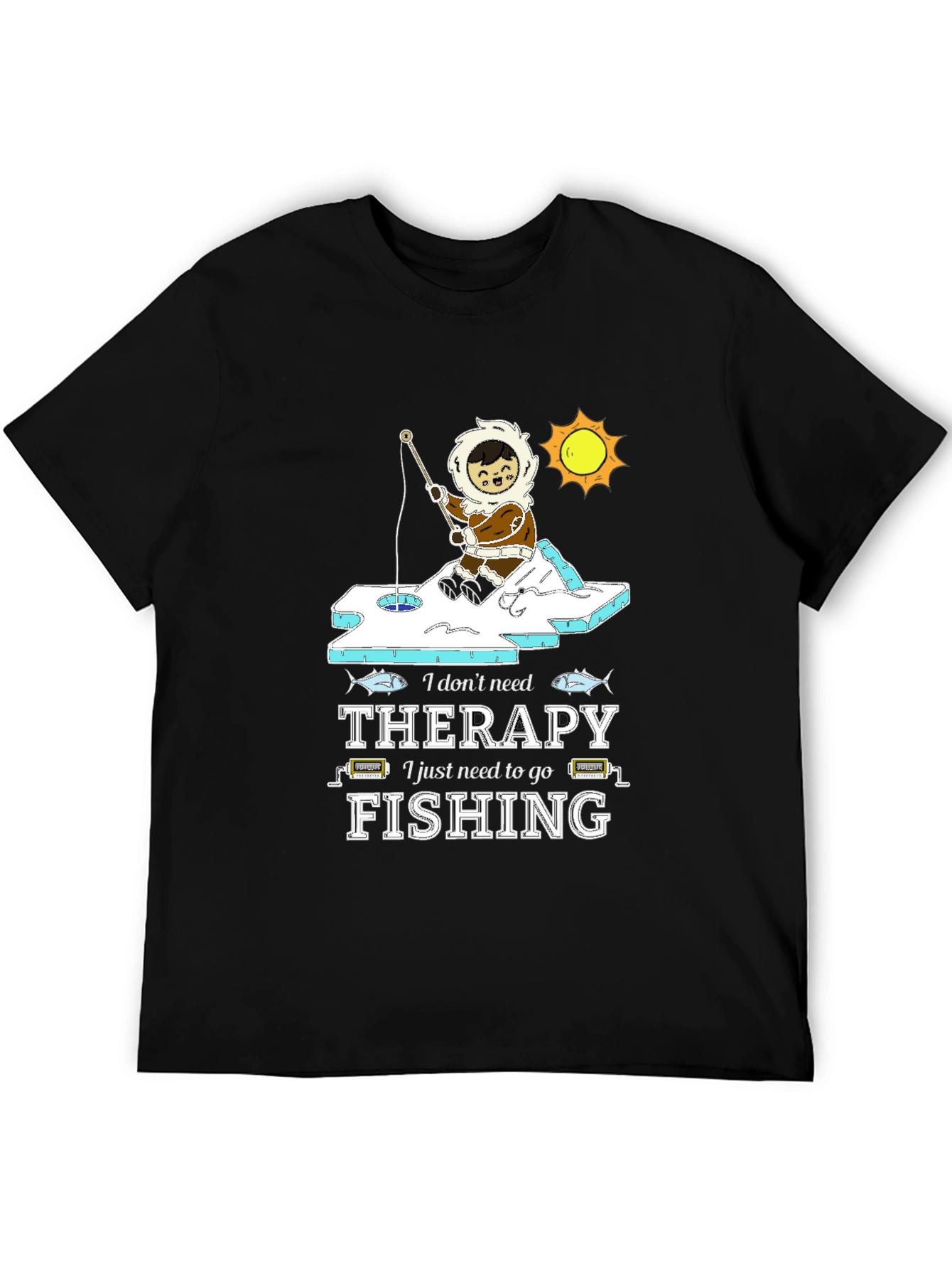 Fishing Therapy Graphic T-Shirt