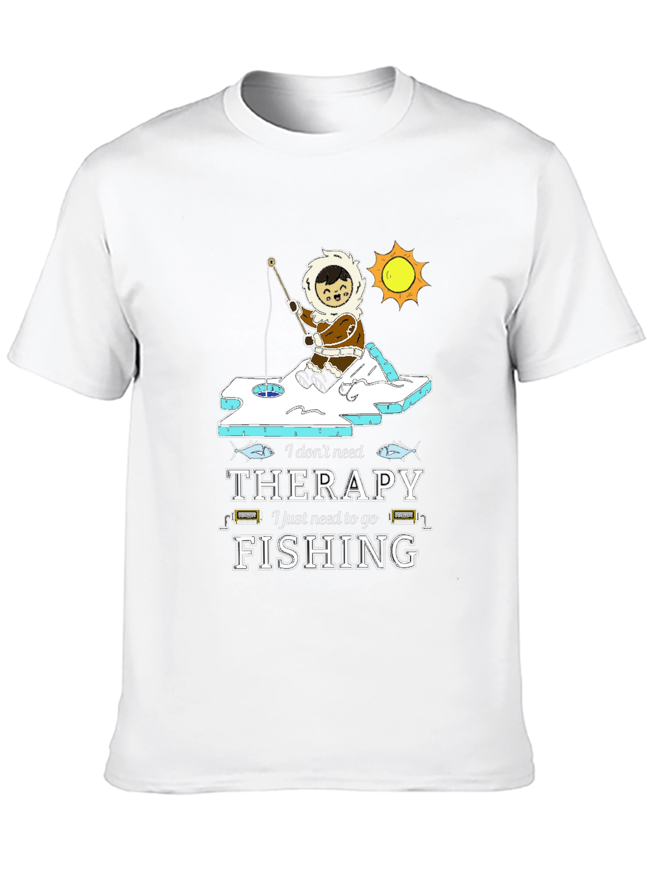 Fishing Therapy Graphic T-Shirt