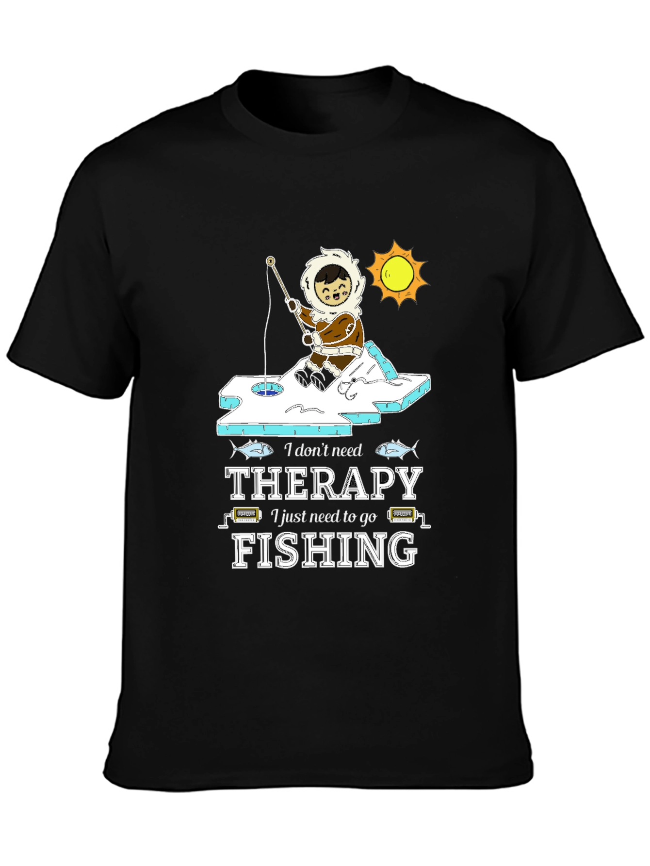 Fishing Therapy Graphic T-Shirt