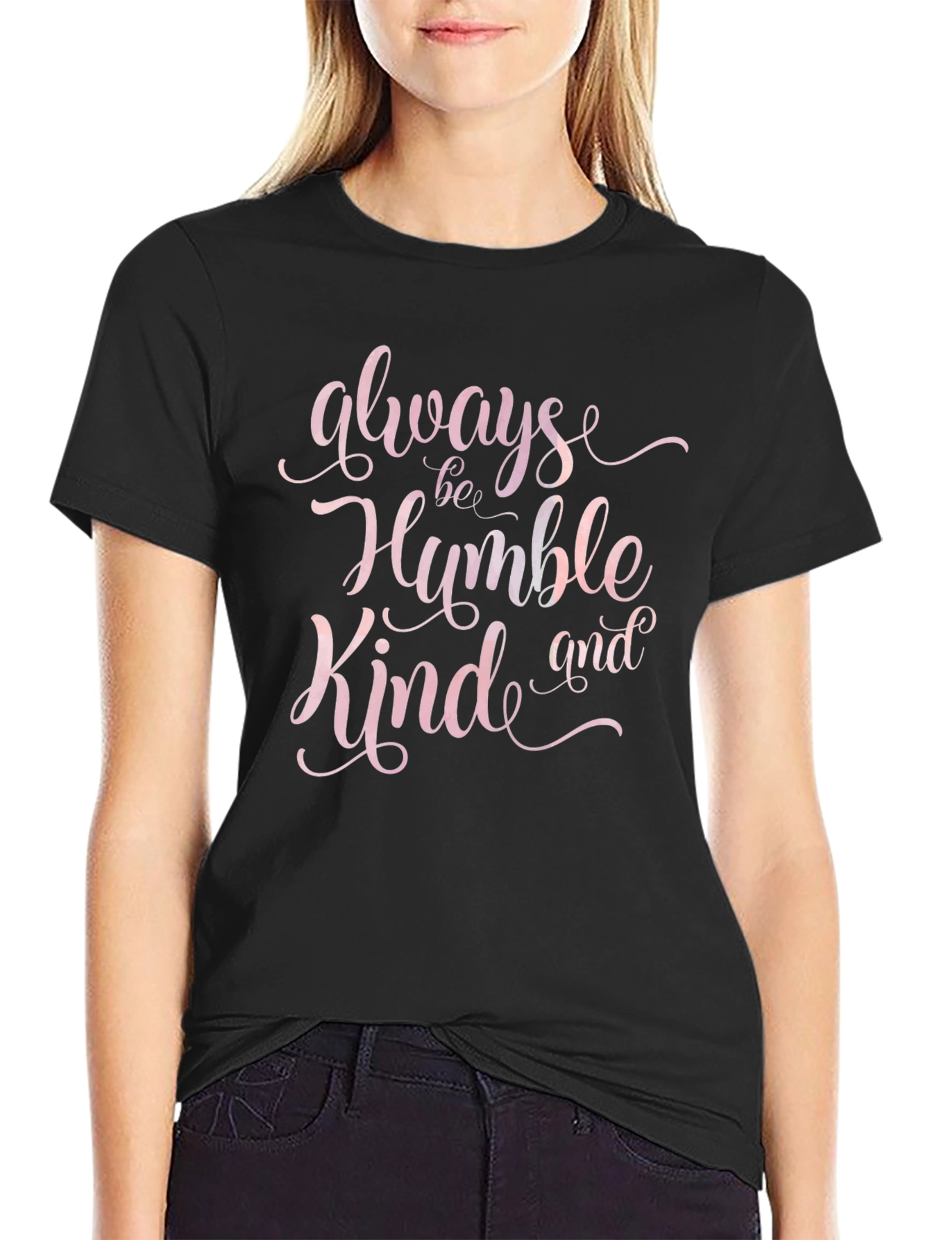 Always Be Humble & Kind Graphic Tee - Black