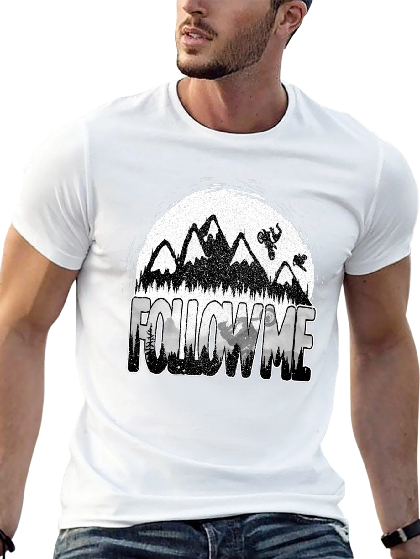 Follow Me Mountain Bike Graphic T-Shirt